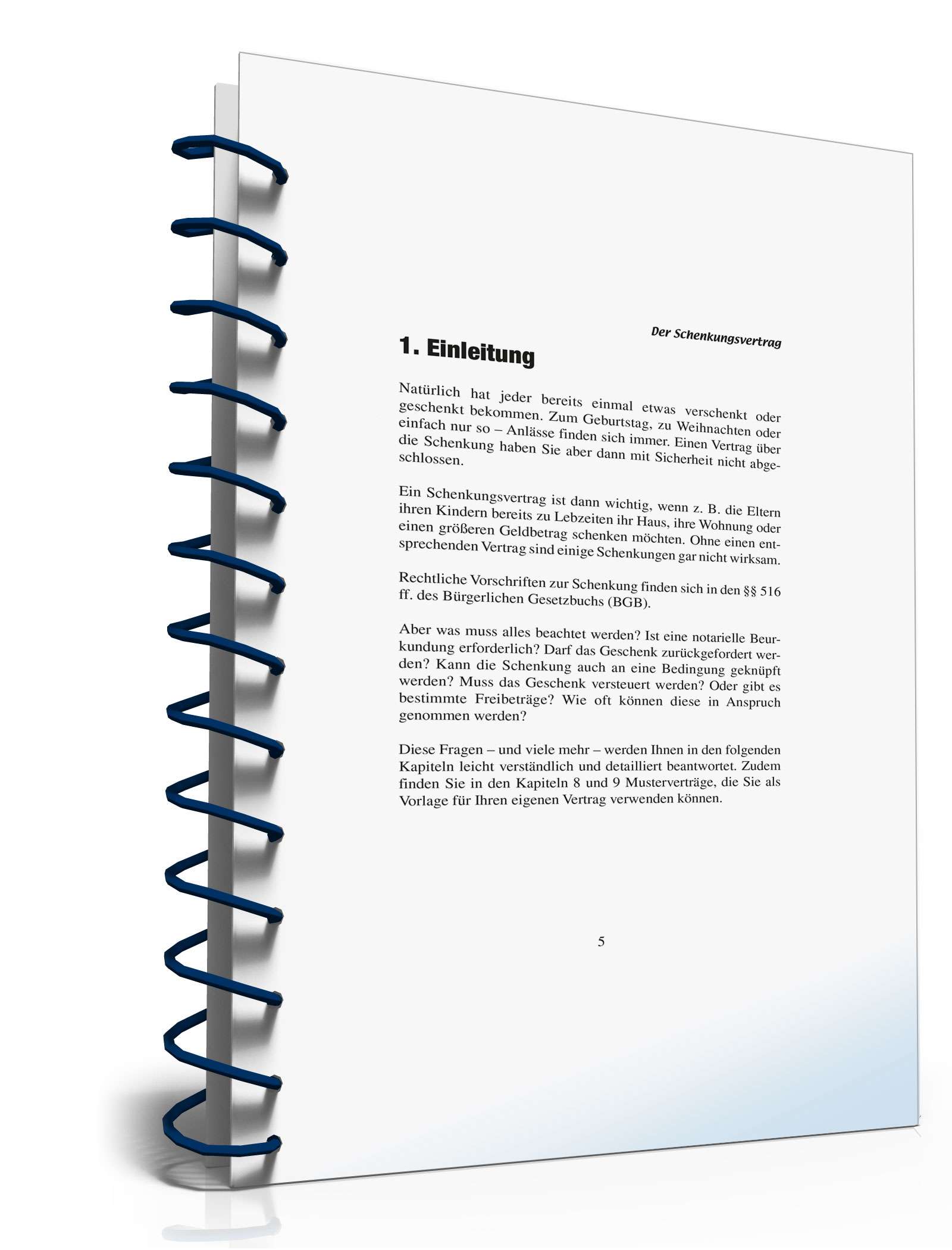 Ratgeber Schenkungsvertrag PDF. Seite: 5
