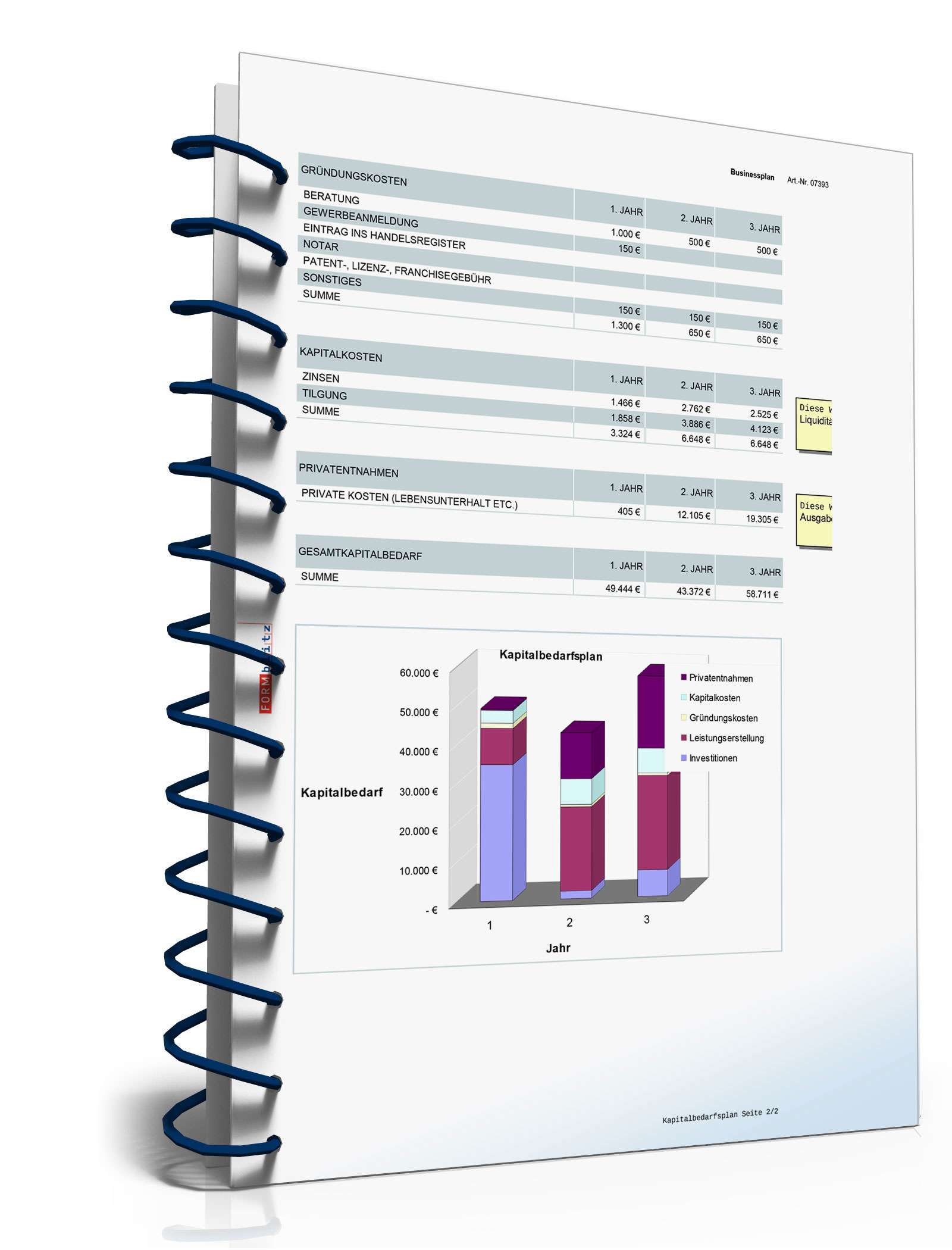 Businessplan Kurierdienst Excel. Seite: 24