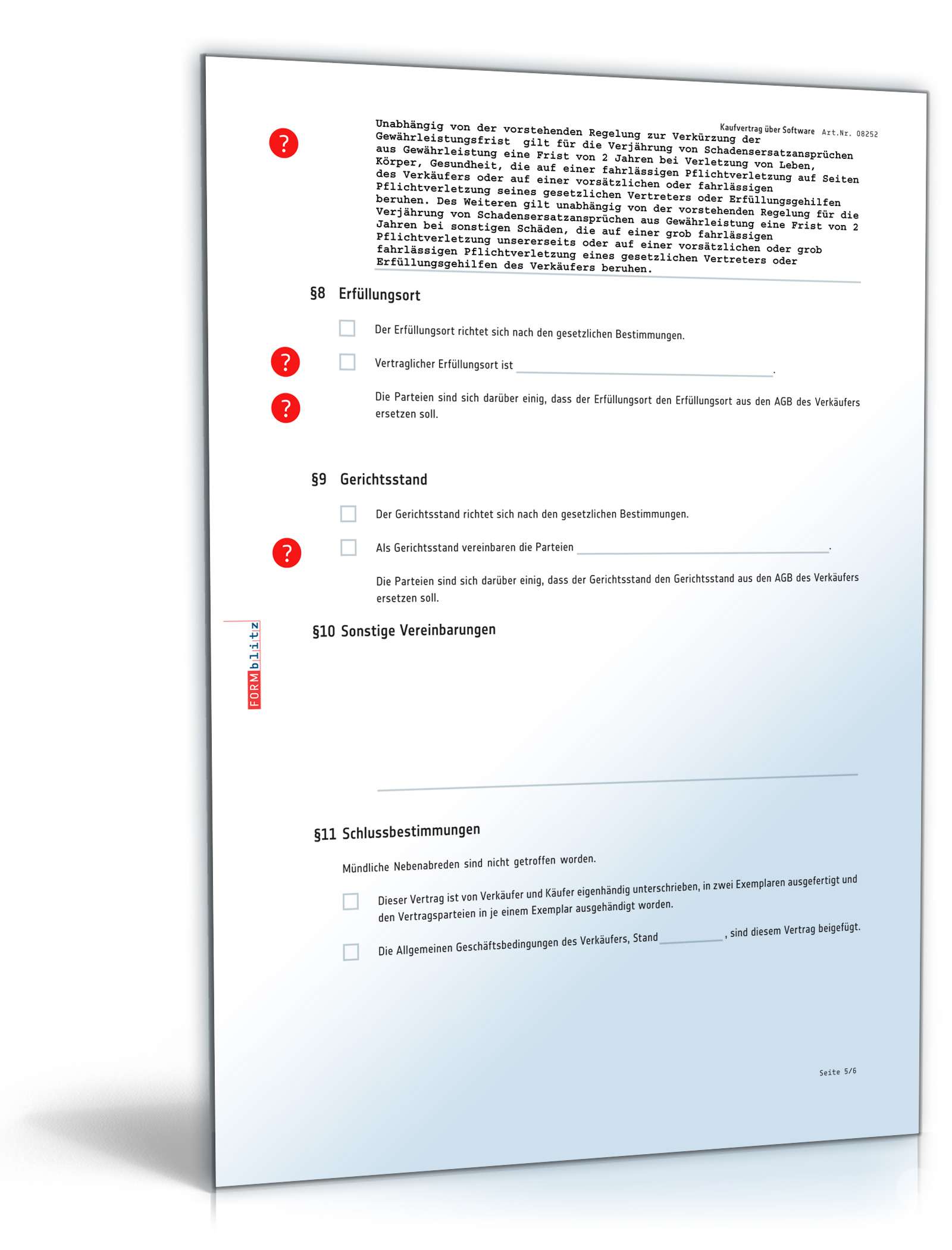 Kaufvertrag Software PDF. Seite: 5