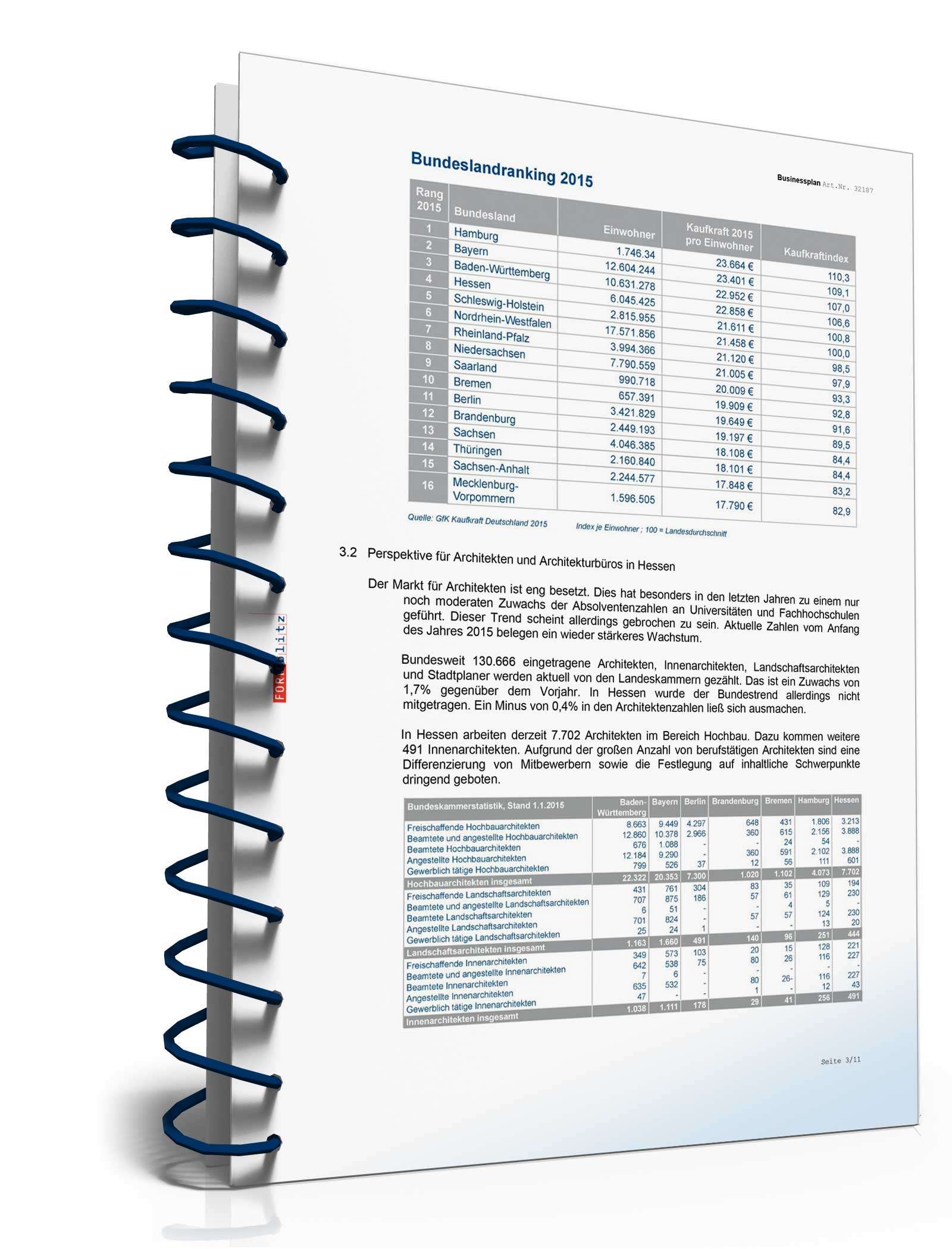 Businessplan Architekturbüro Excel. Seite: 9
