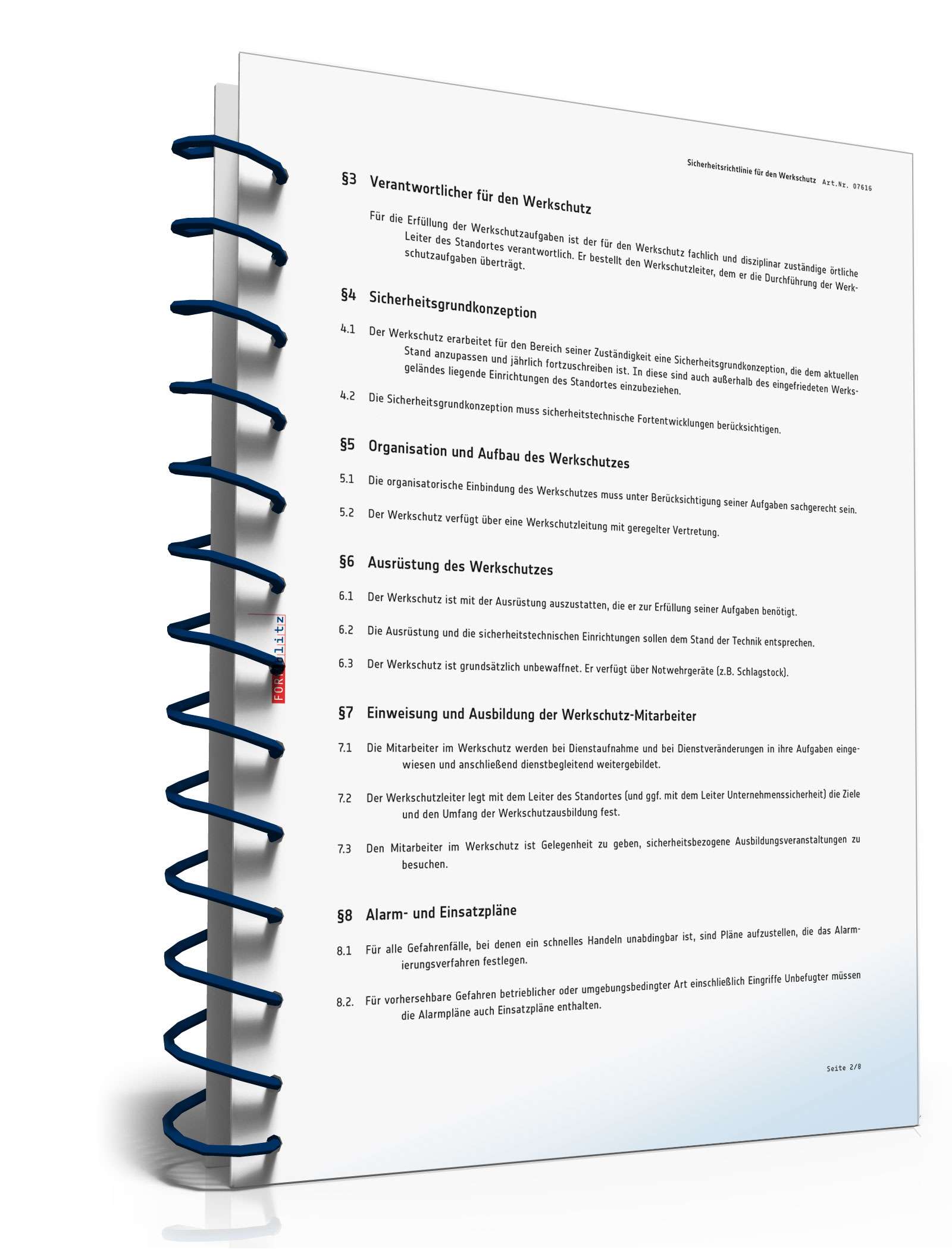 Richtlinie Werkschutz PDF. Seite: 3