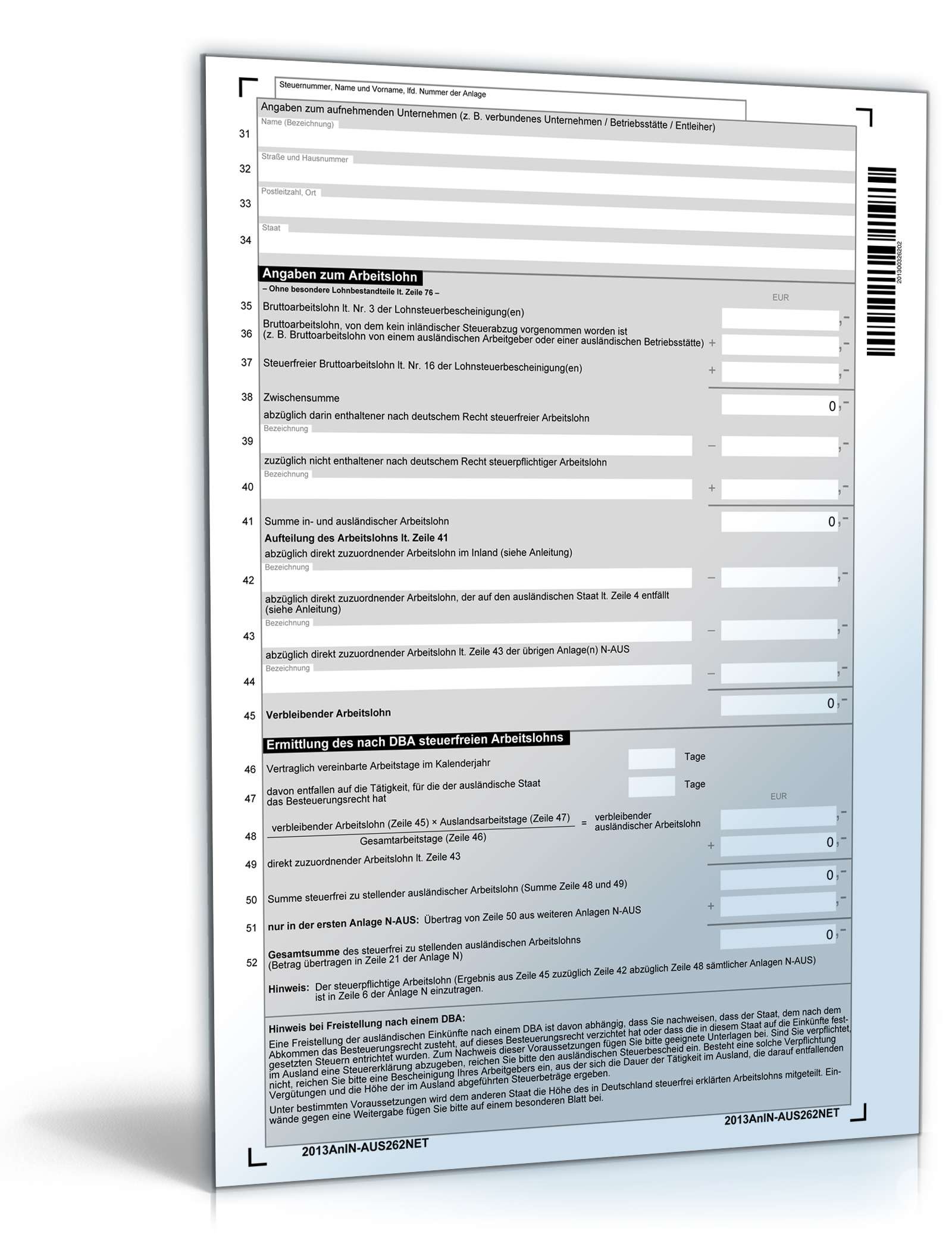Anlage N-AUS 2013 PDF. Seite: 2