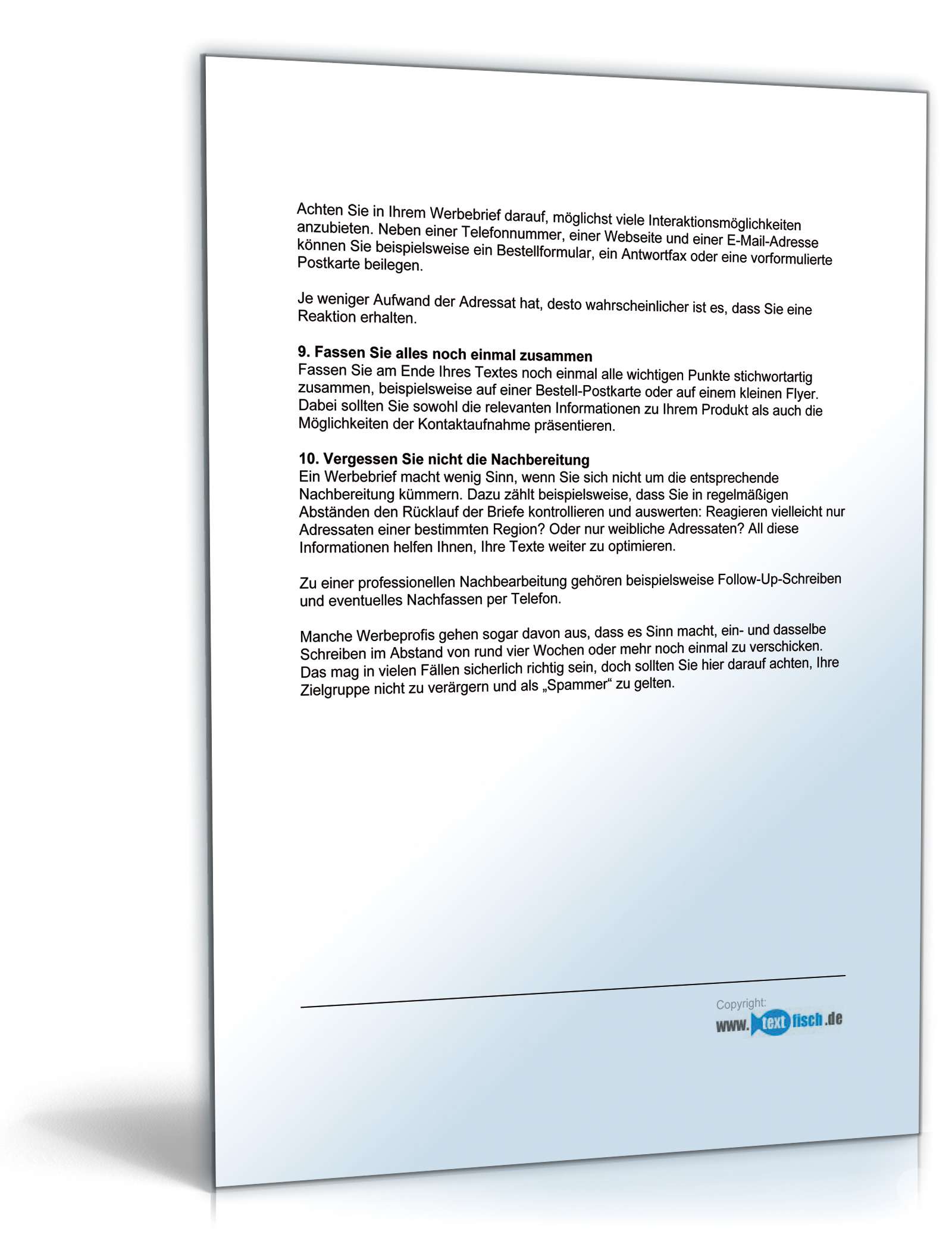 Begleitbrief zum Werbebrief Unternehmensberatung PDF. Seite: 6