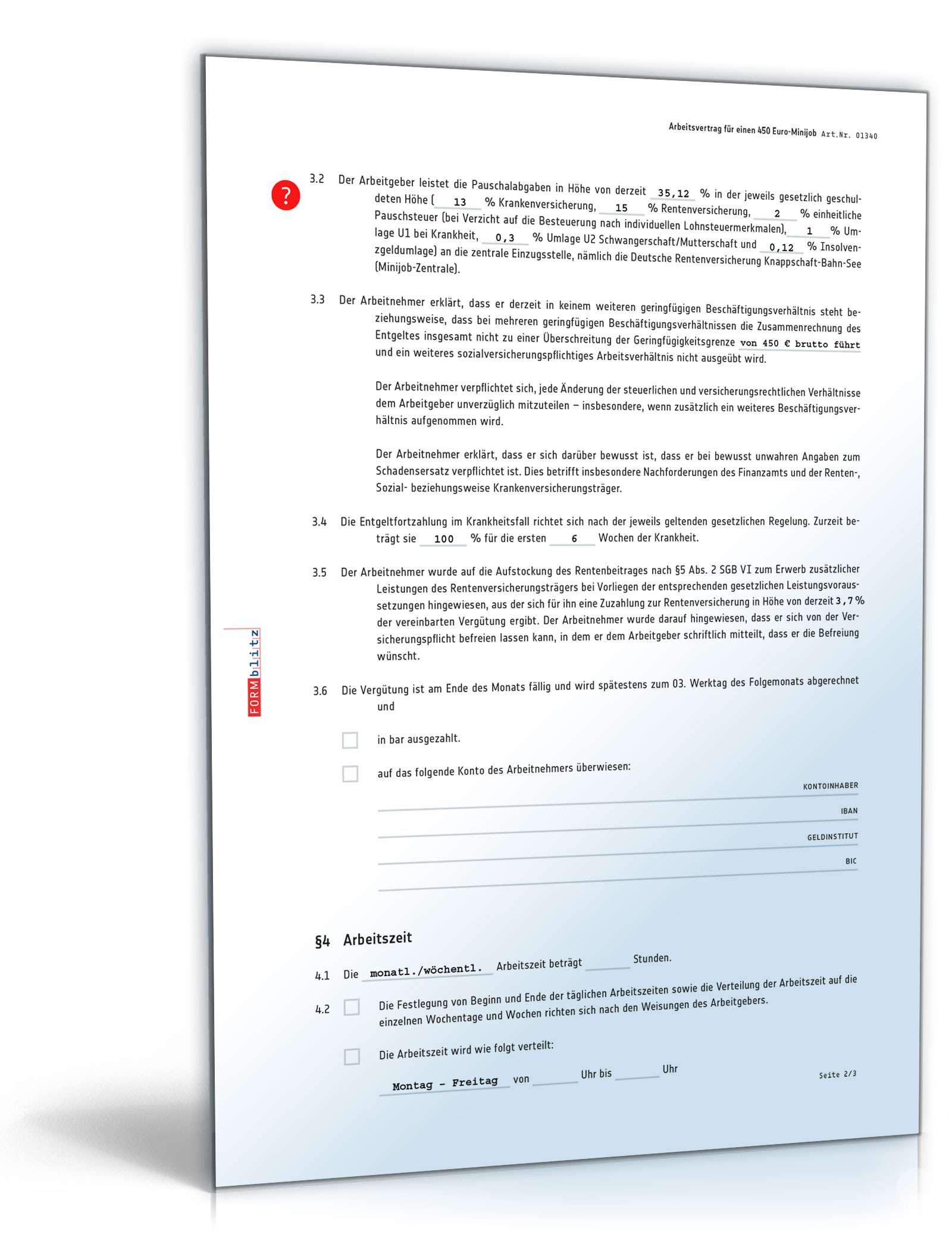 Vorlagen-Paket für Selbstständige Excel. Seite: 6