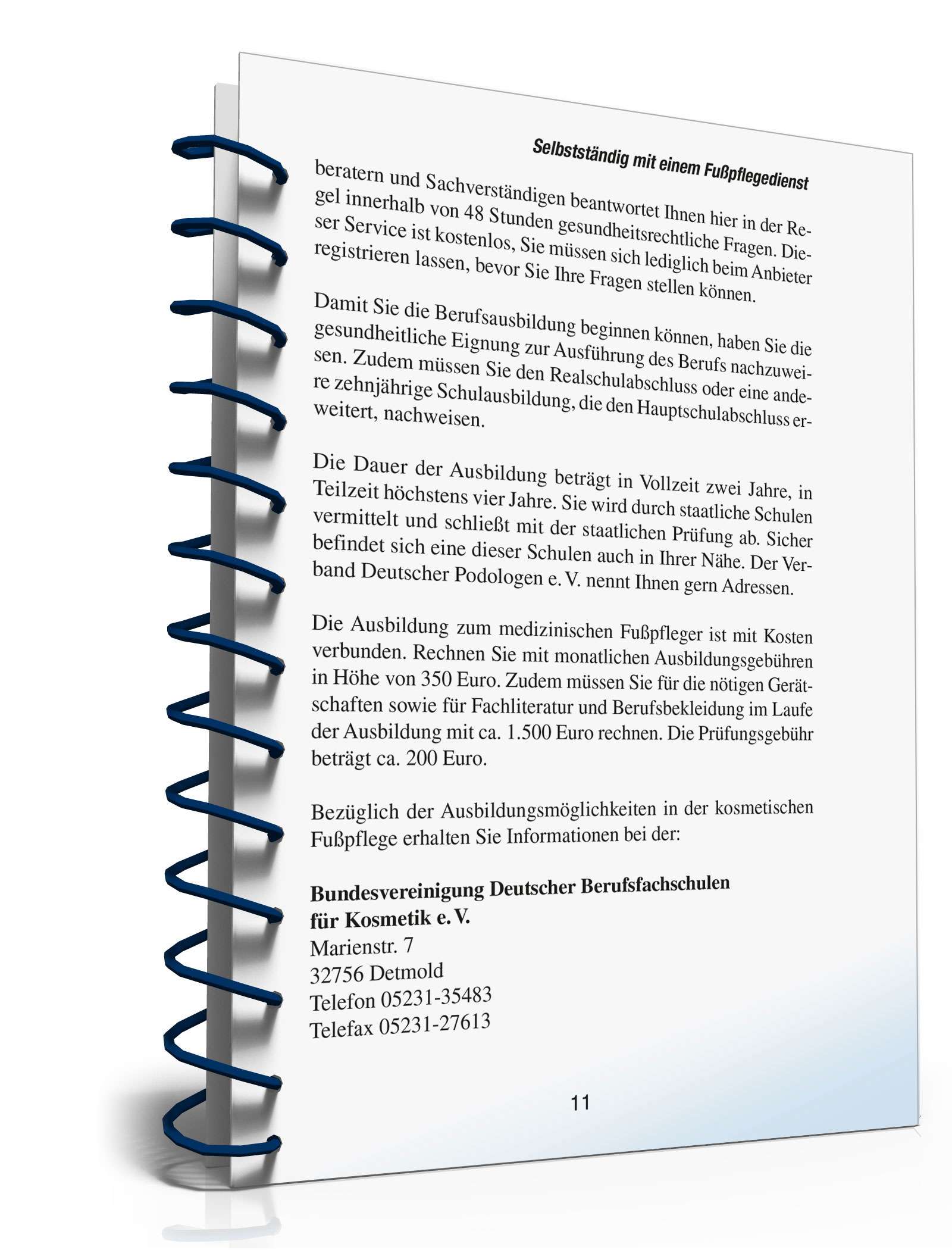 (Nebenberuflich) selbstständig mit einem Fußpflegedienst PDF. Seite: 10