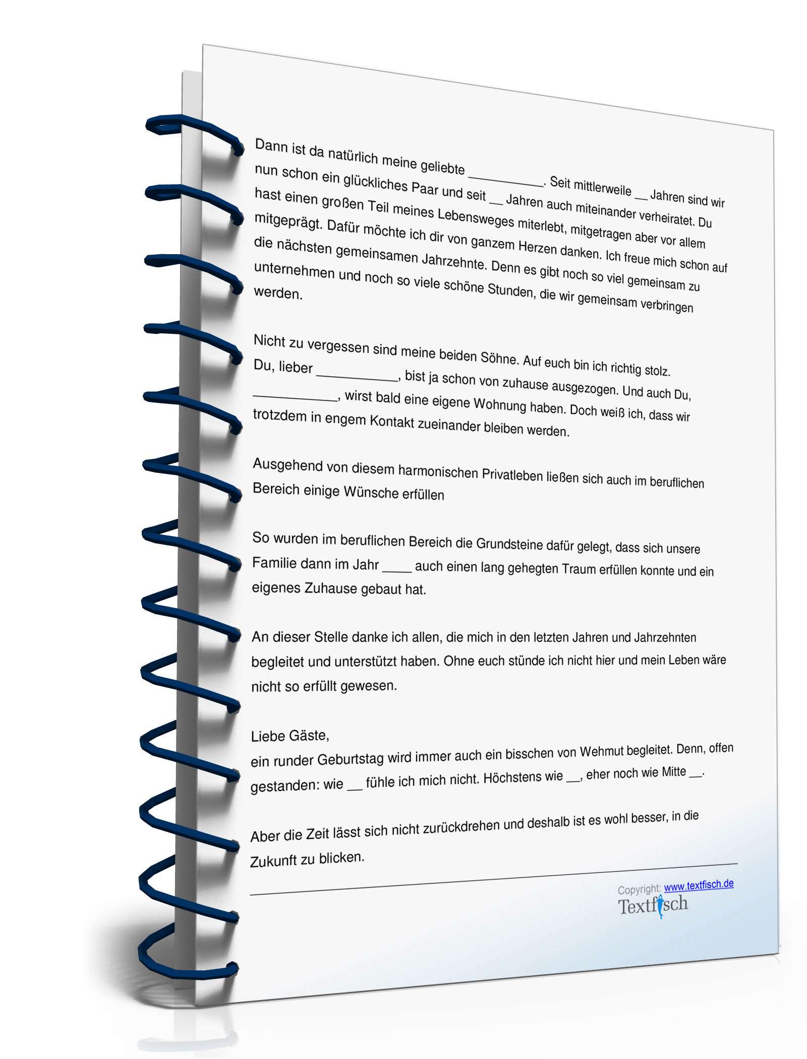 Geburtstagsrede eines Jubilars ab 40 Jahren  PDF. Seite: 3