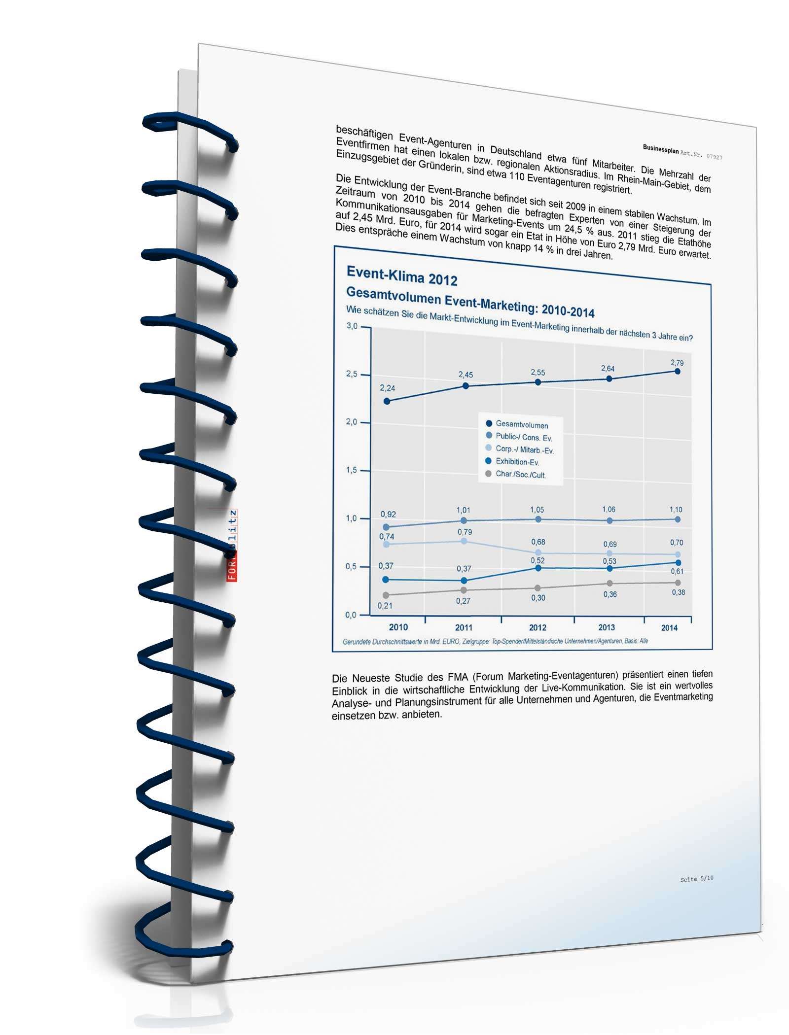 Businessplan Eventagentur Excel. Seite: 5