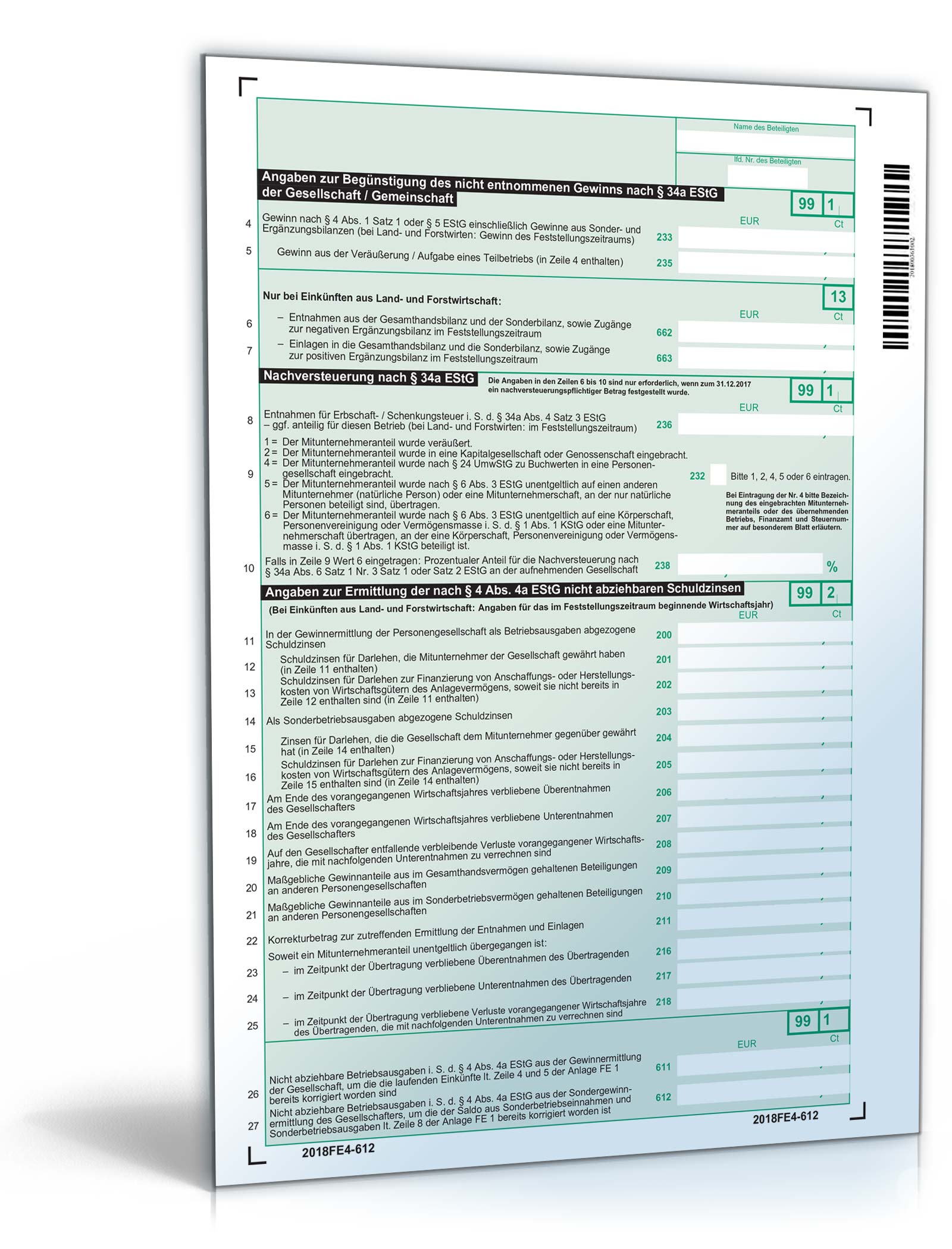 Anlage FE 4 2018 PDF. Seite: 2