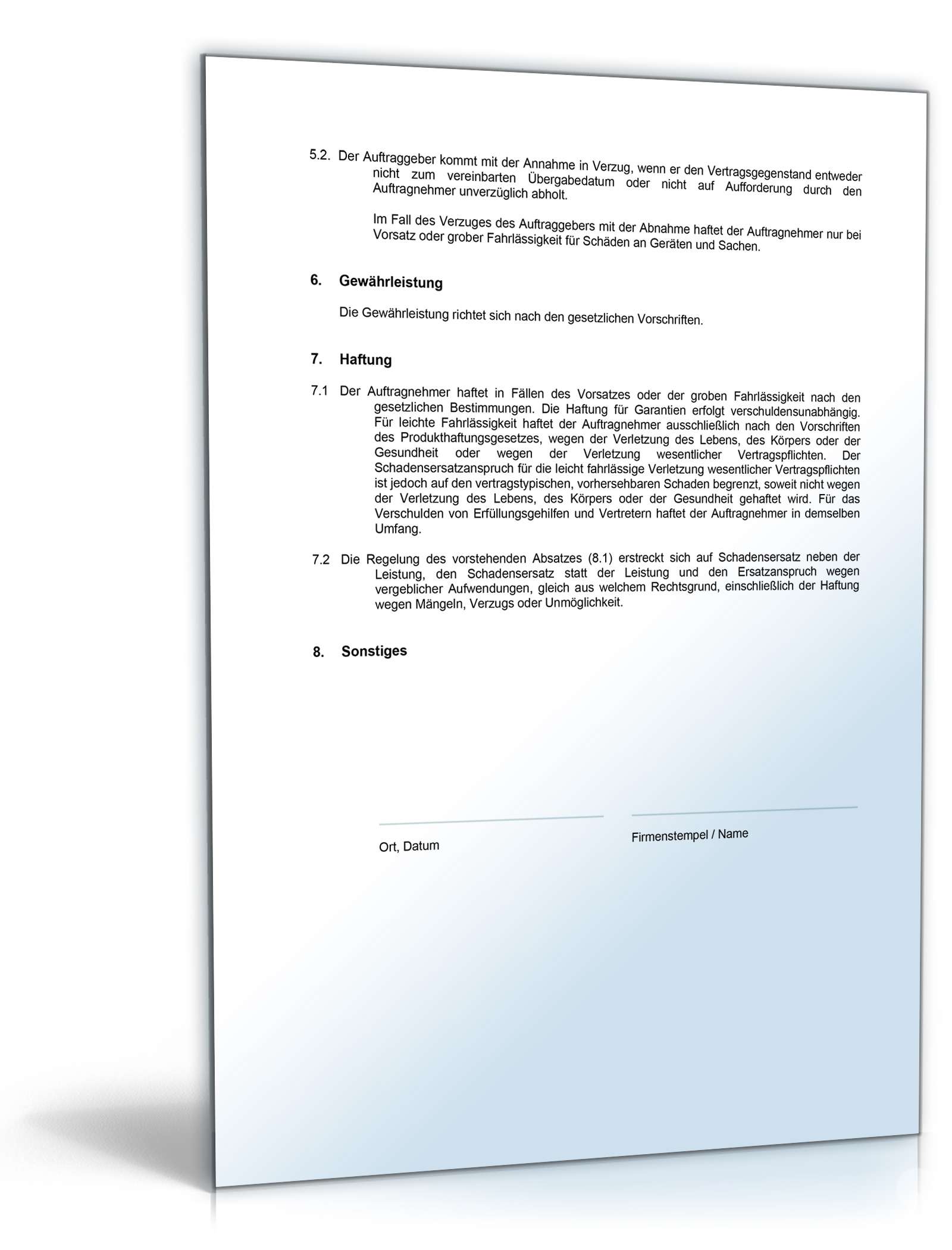 AGB Handwerker Word. Seite: 3