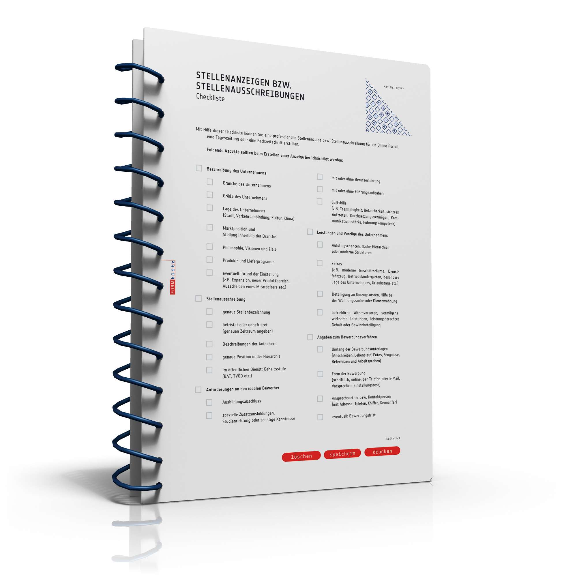 Checkliste Stellenausschreibung PDF. Seite: 2