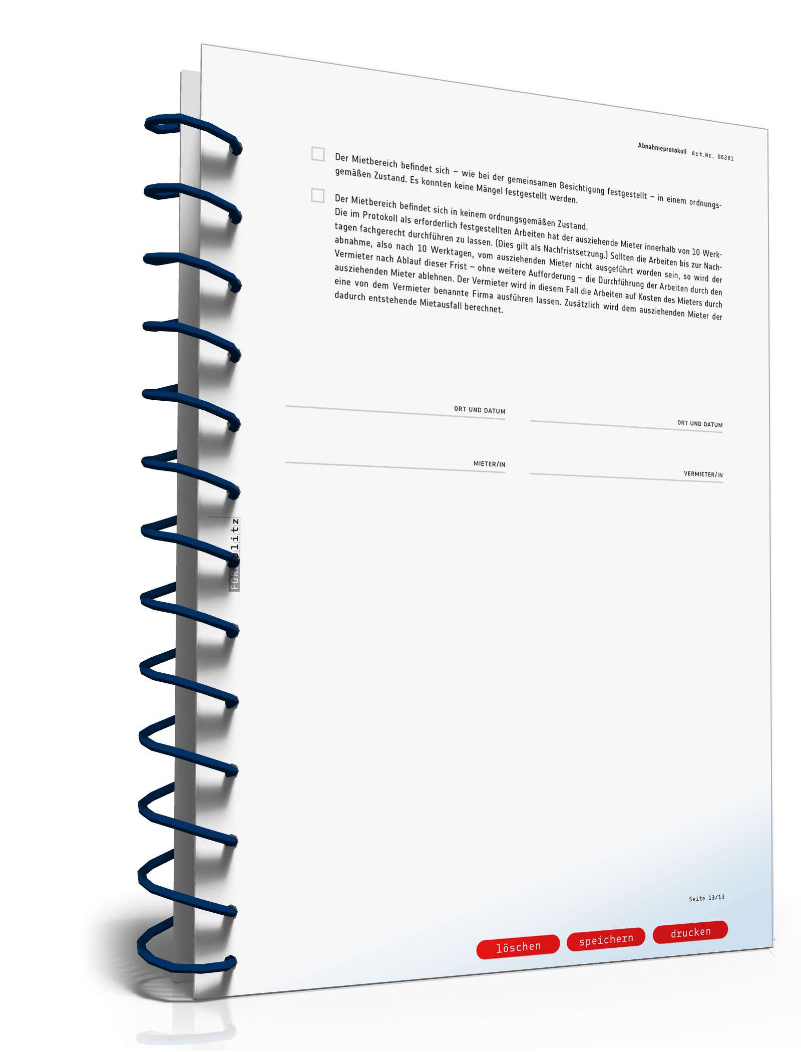 Ratgeber Mietrecht Wohnungsübergabe PDF. Seite: 14