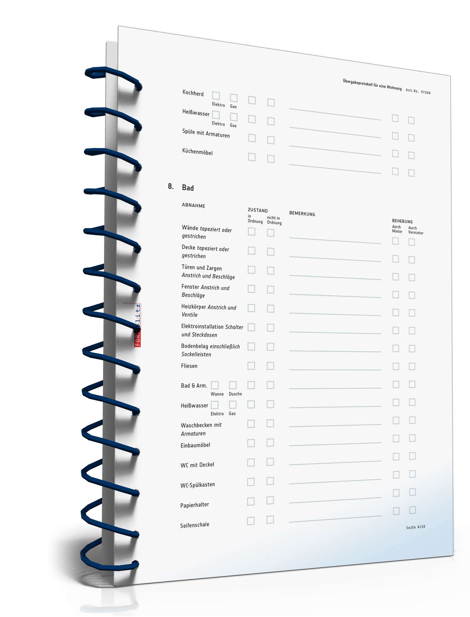 Übergabeprotokoll Wohnung PDF. Seite: 5