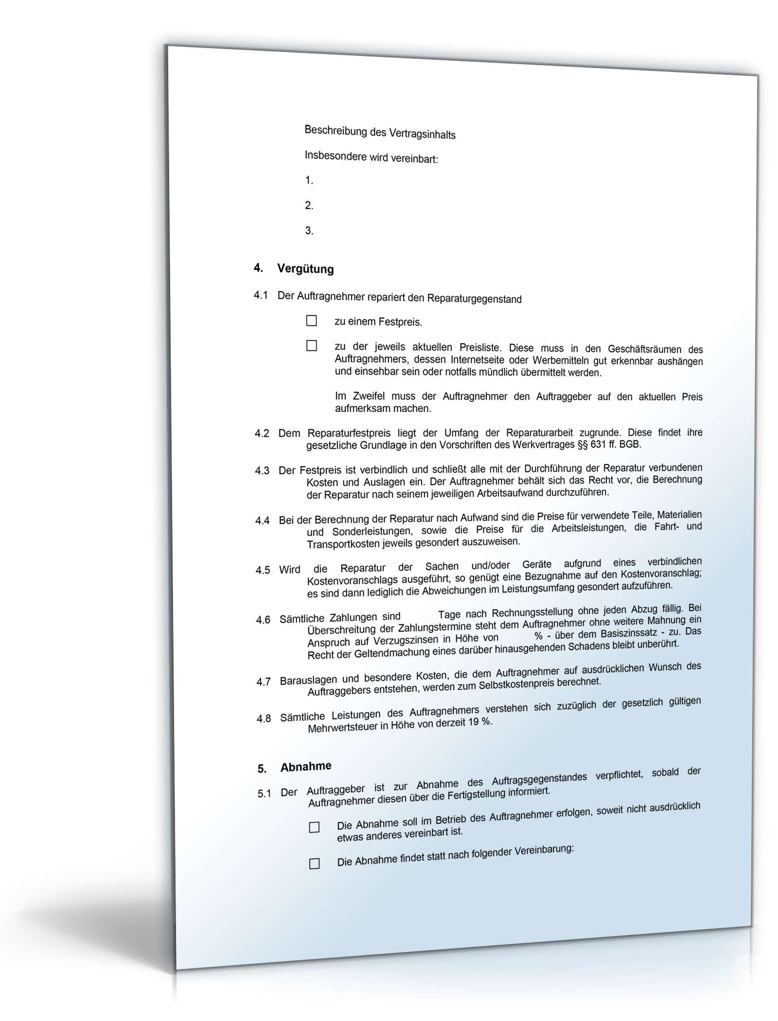 AGB Handwerker Word. Seite: 2