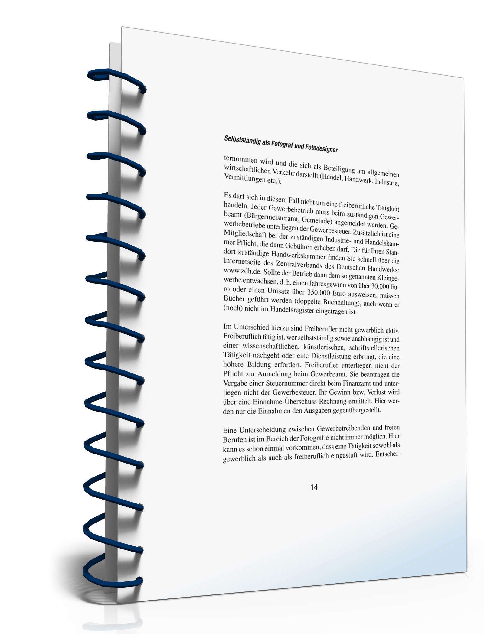 Selbstständig als Fotograf und Fotodesigner PDF. Seite: 14
