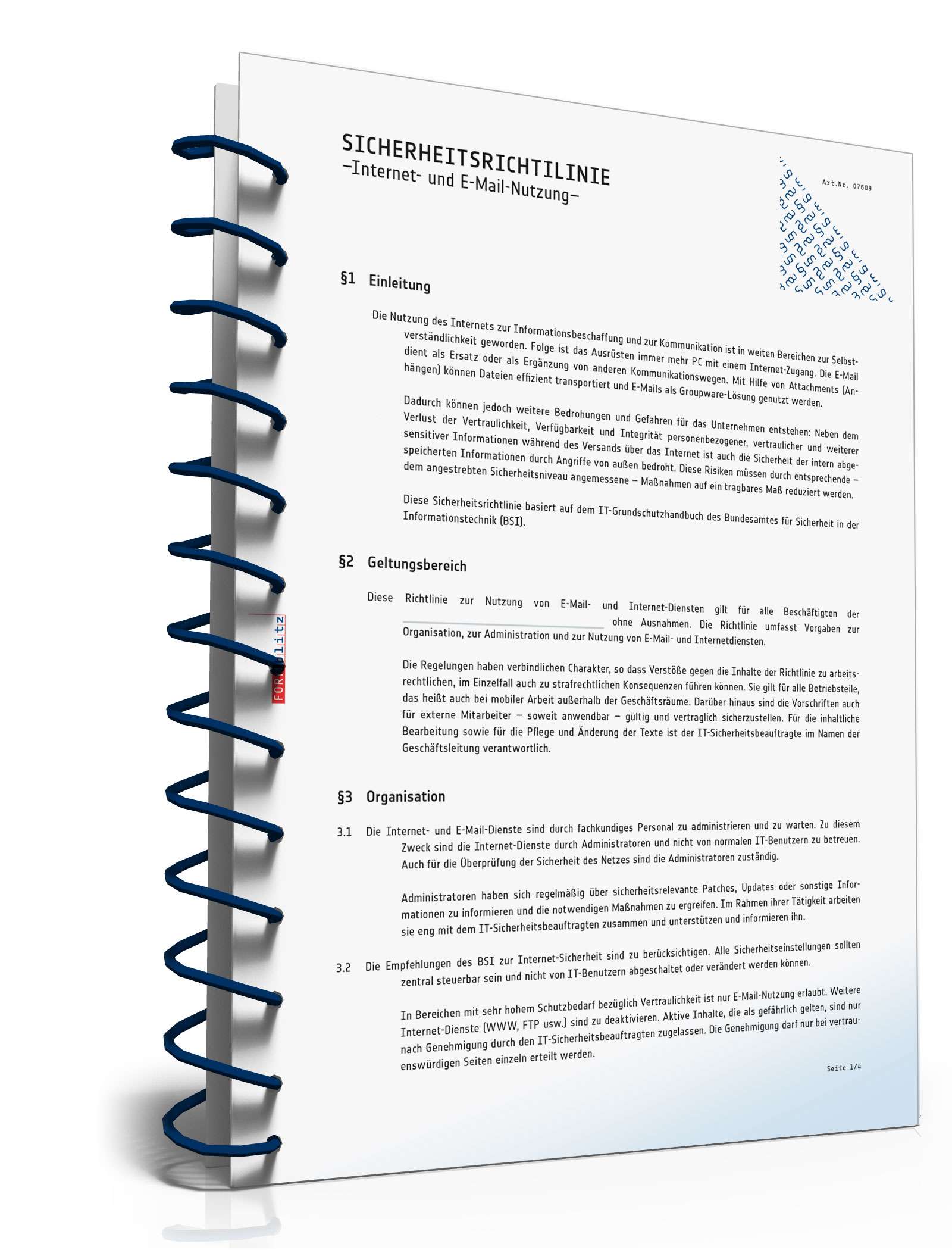 Sicherheitsrichtlinie Internet- und E-Mail-Nutzung PDF. Seite: 2