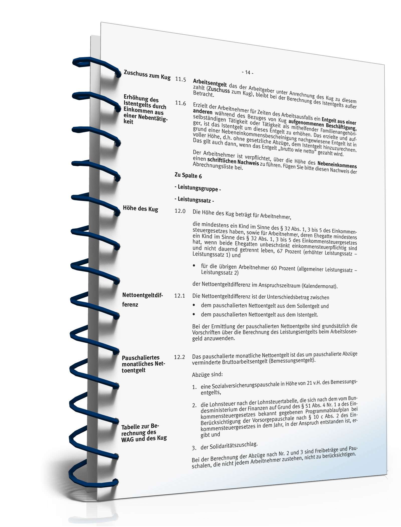 Hinweise zum Antrag Kurzarbeitergeld PDF. Seite: 14