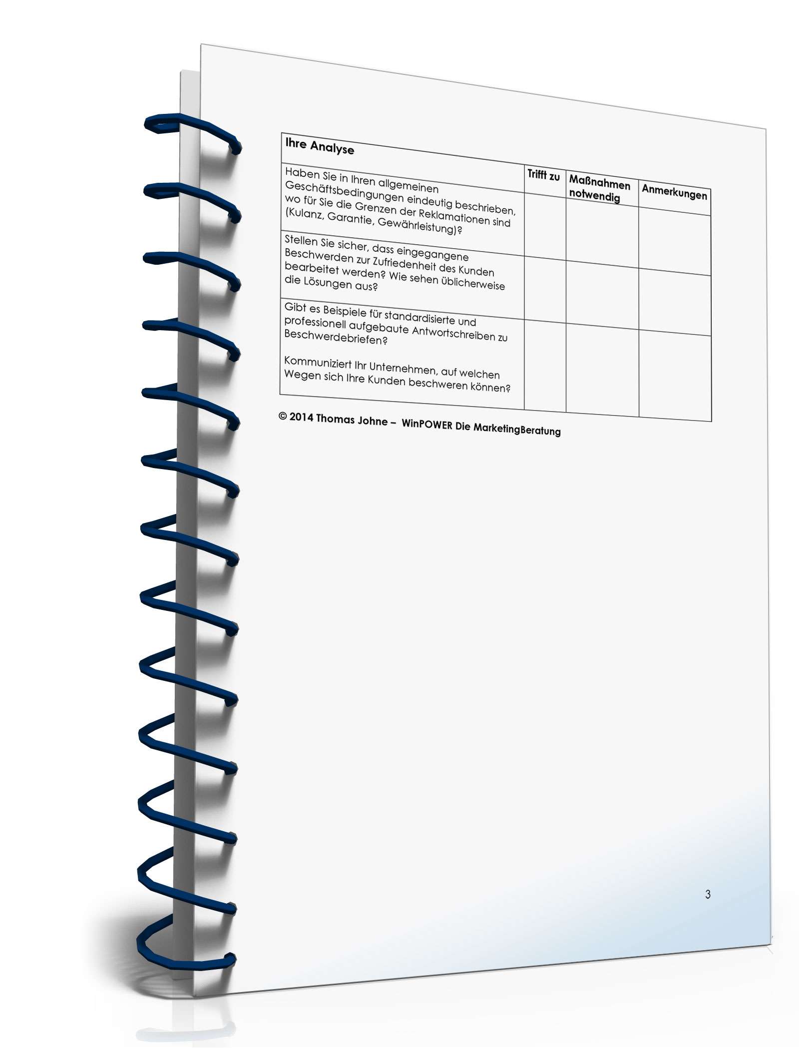 Checkliste Beschwerdebehandlung PDF. Seite: 3