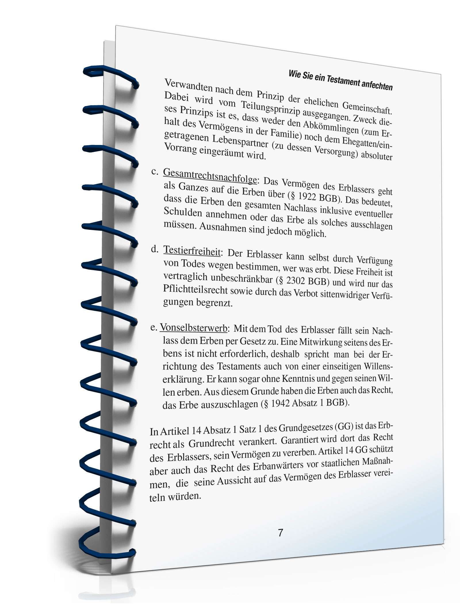 Ratgeber Anfechtung Testament PDF. Seite: 7