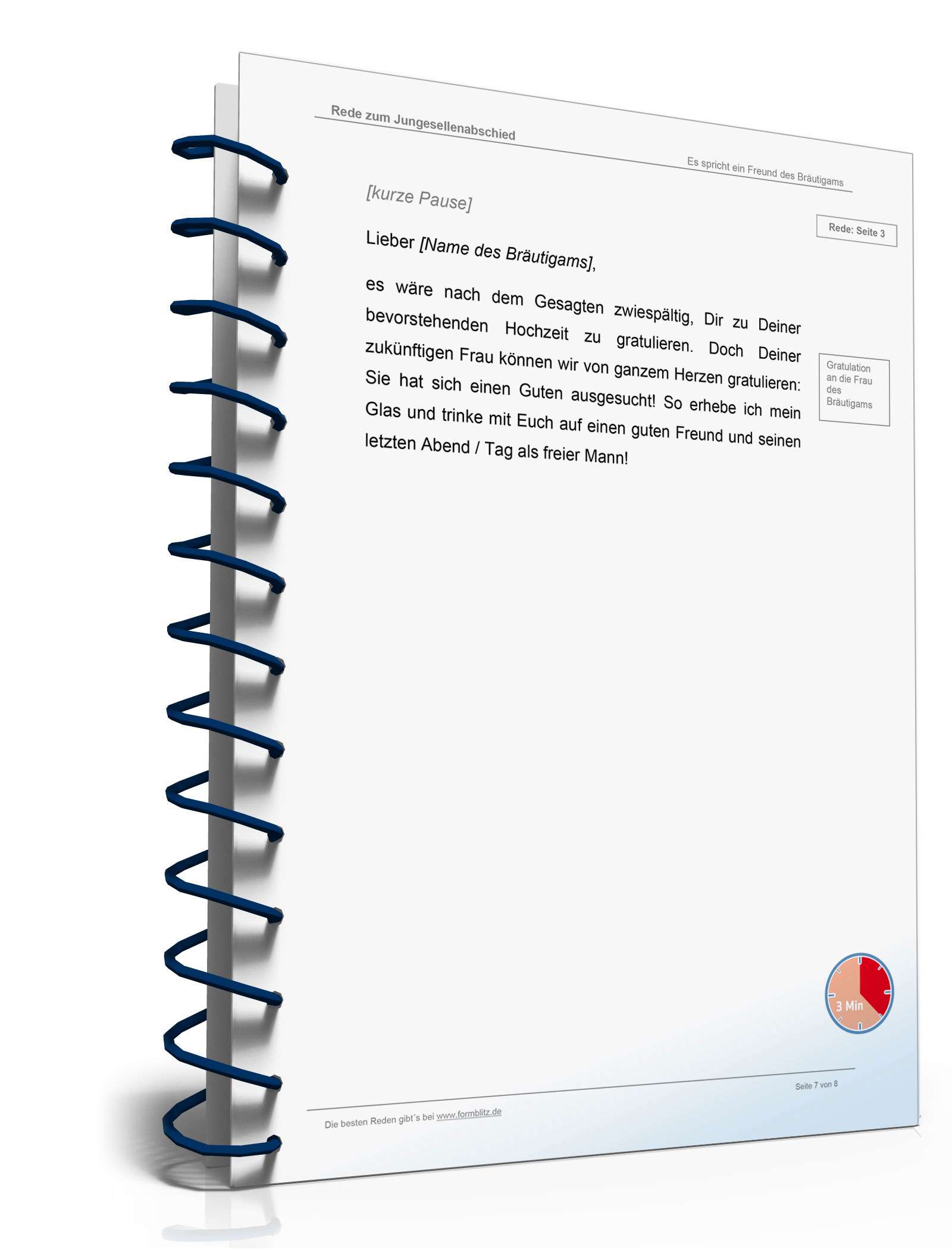 Rede zum Junggesellenabschied  Word. Seite: 7