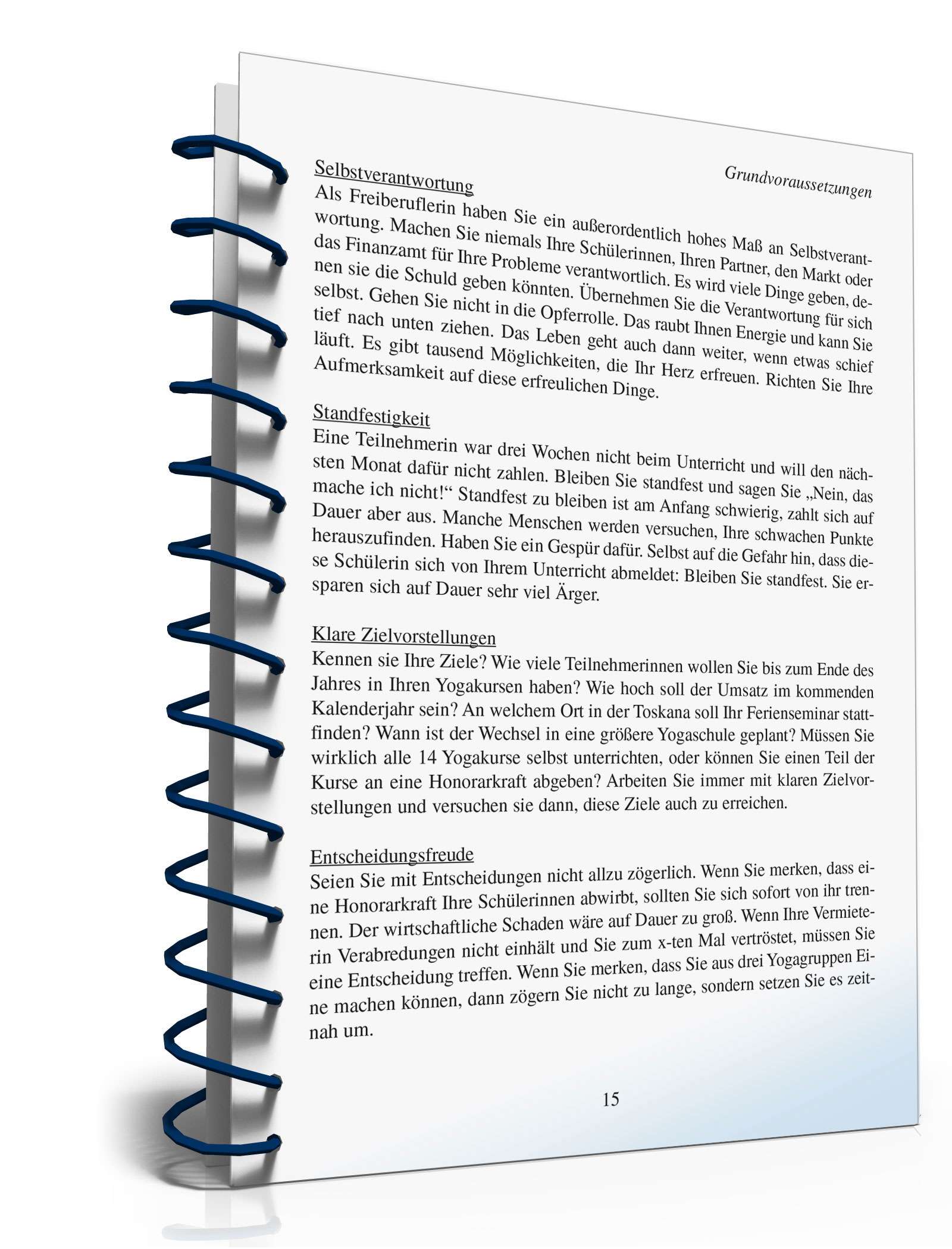 Selbstständig als Yogalehrer/in PDF. Seite: 15