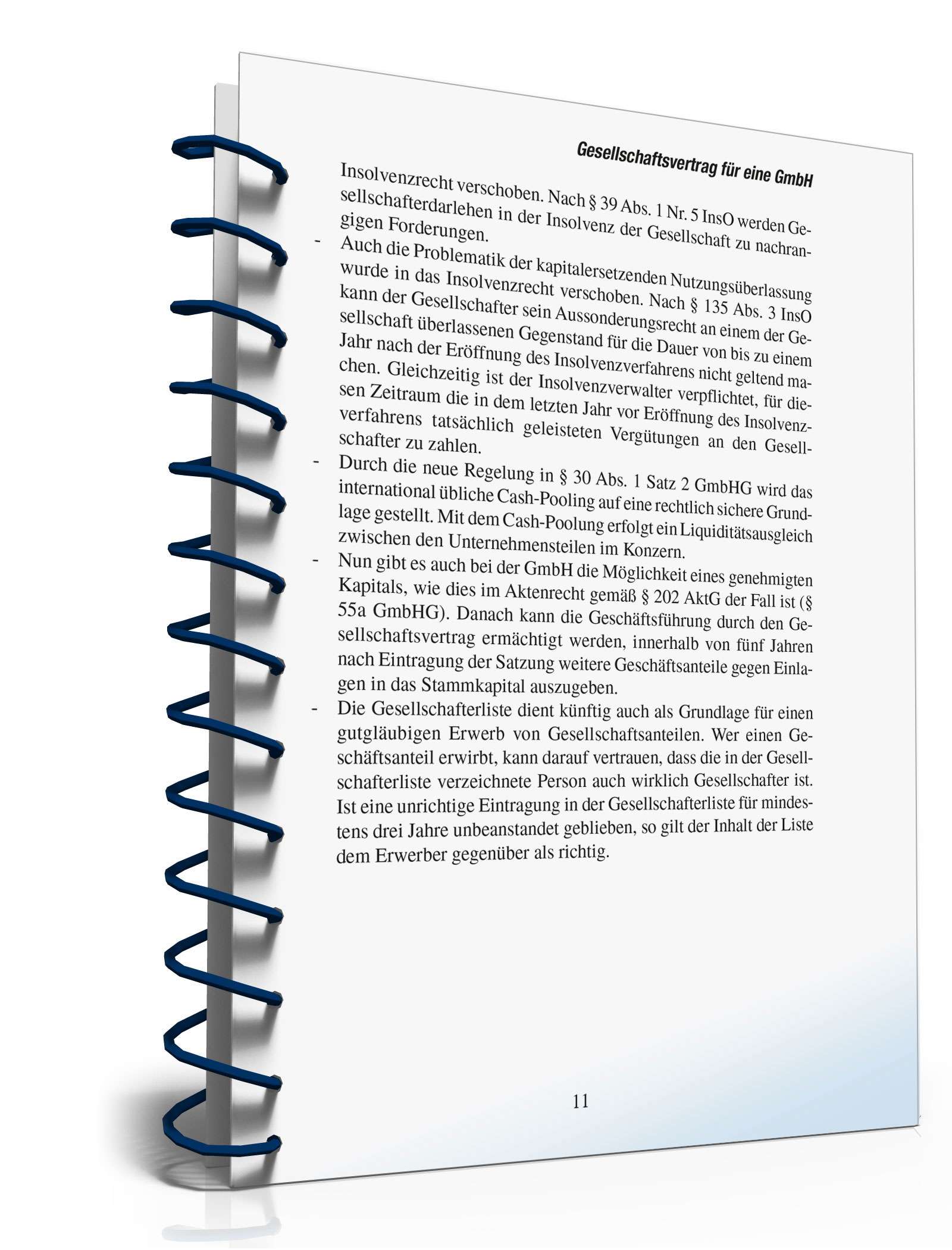 Ratgeber Gesellschaftsvertrag GmbH PDF. Seite: 10