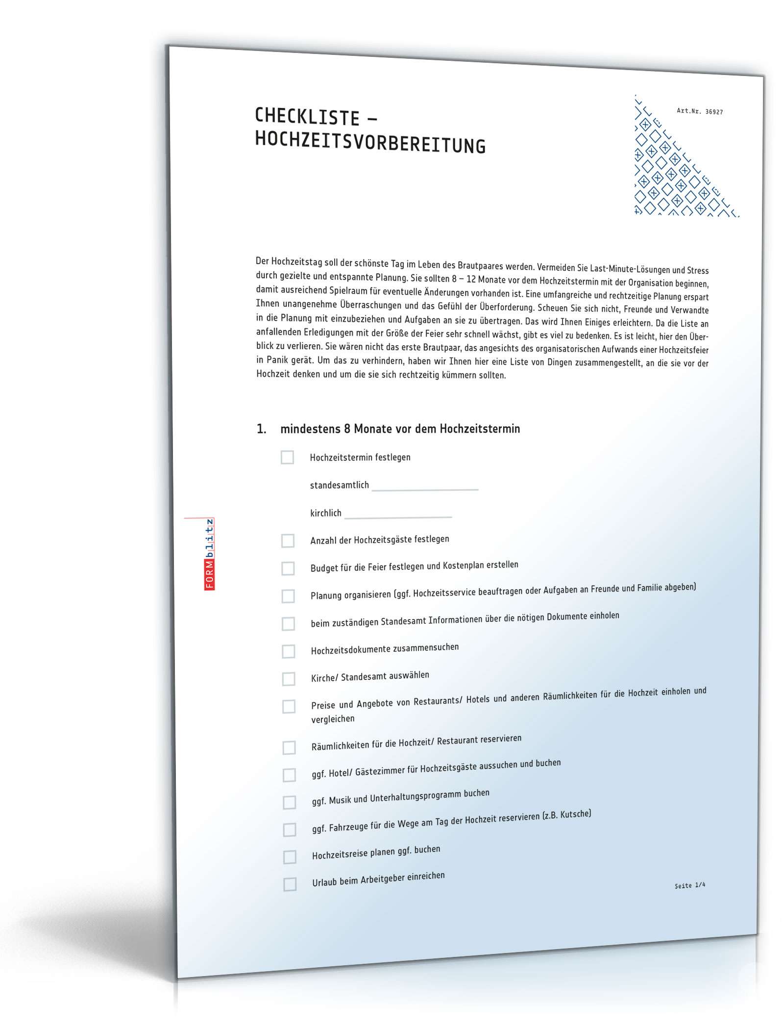 Das große Hochzeits-Paket Excel. Seite: 3