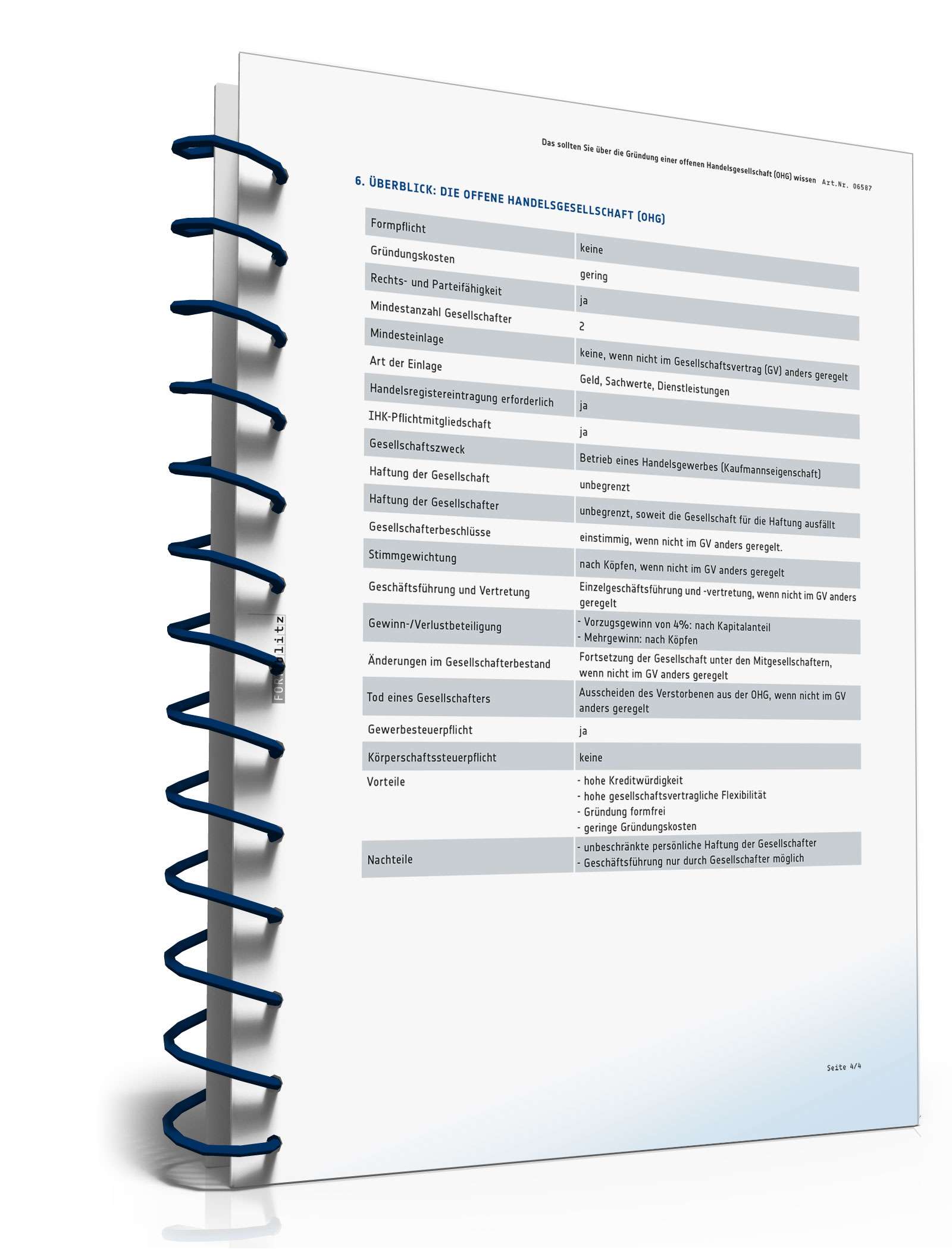 Ratgeber Gründung OHG PDF. Seite: 5