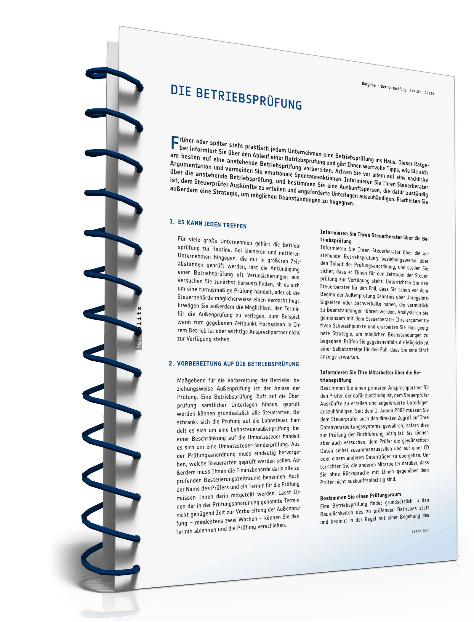 Ratgeber Betriebsprüfung PDF. Seite: 4