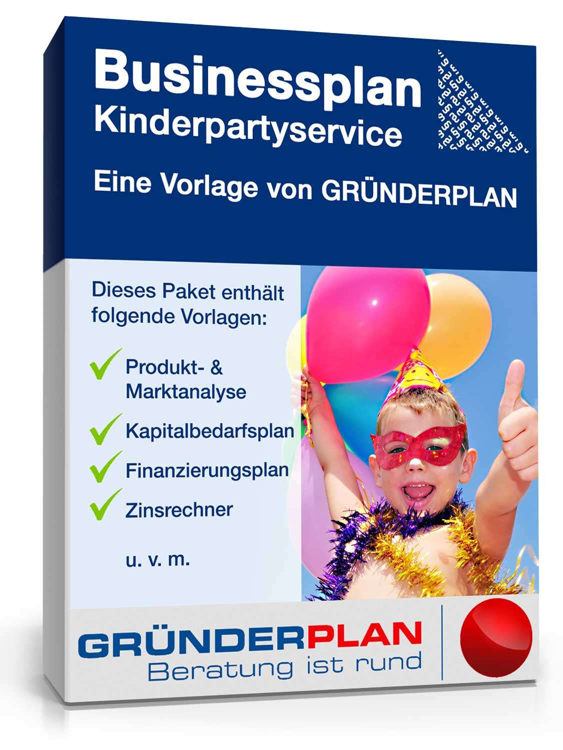 Businessplan Kinderpartyservice von Gründerplan Excel
