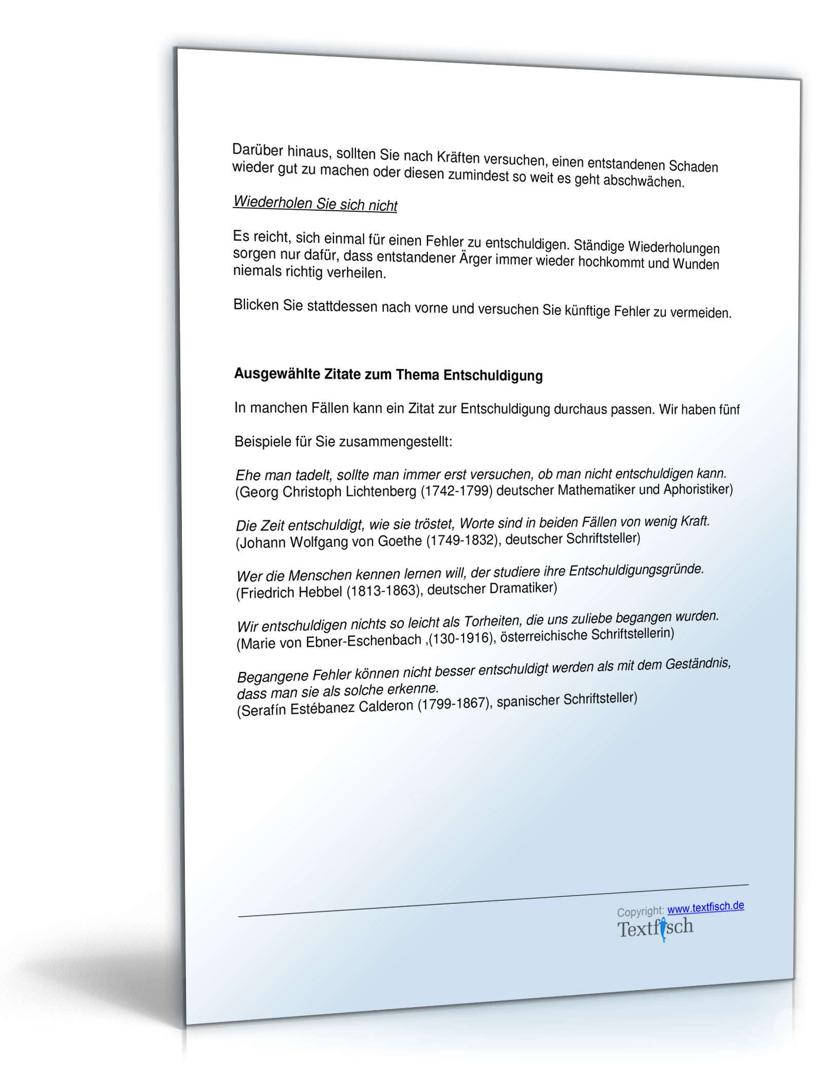 Entschuldigung Mangel Produkt  PDF. Seite: 5