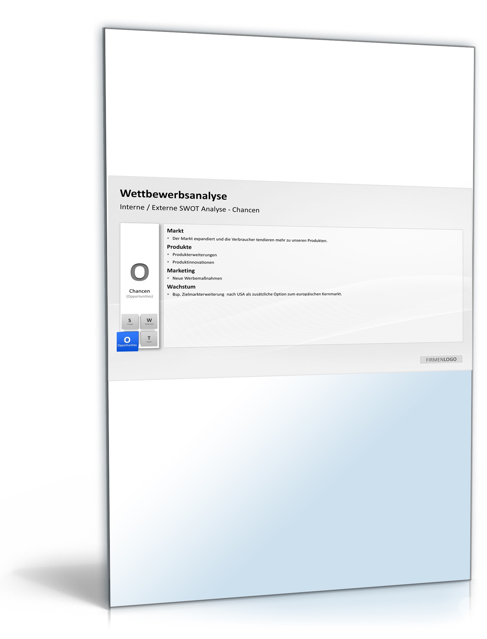 PowerPoint Präsentation Wettbewerbsanalyse Excel. Seite: 5