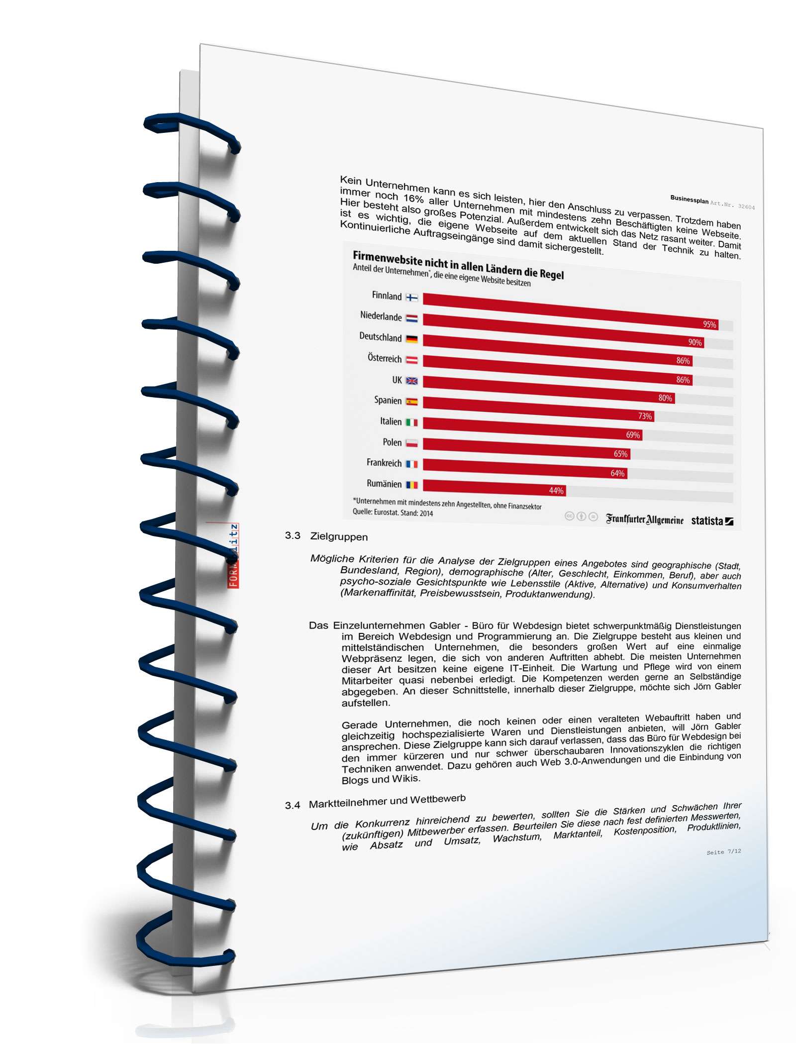 Businessplan Webdesign Excel. Seite: 7