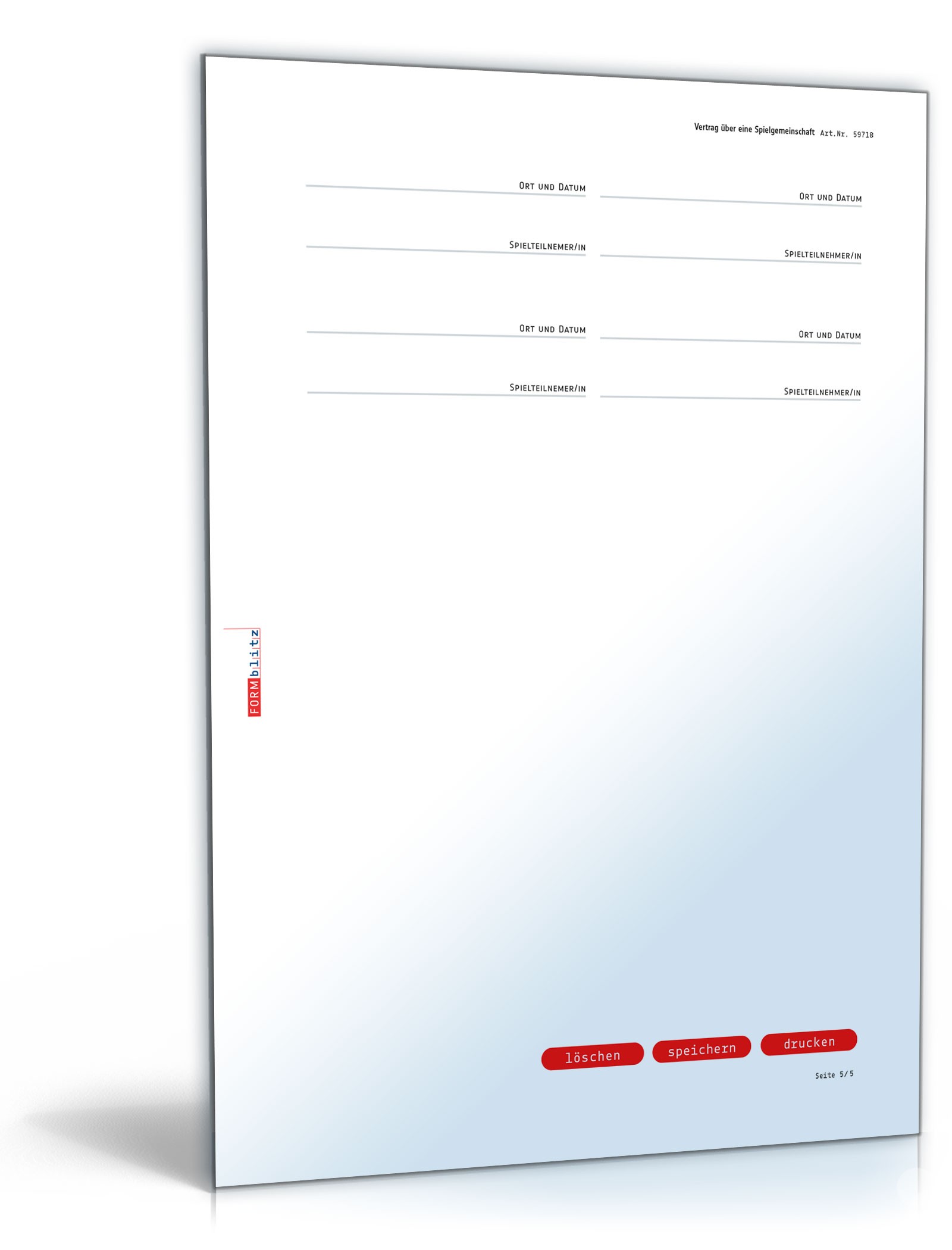 Vertrag Spielgemeinschaft PDF. Seite: 5