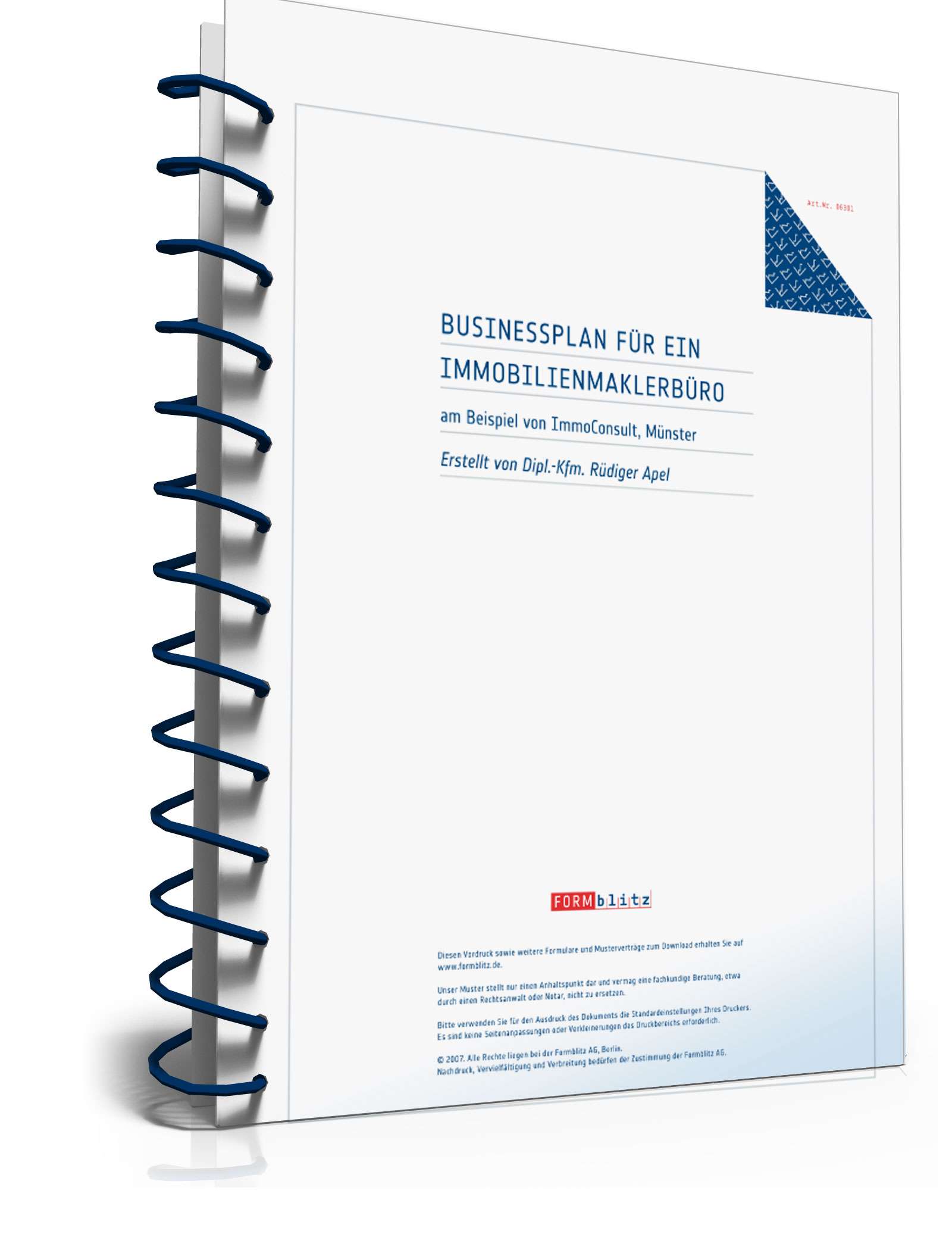 Businessplan Immobilienmaklerbüro Excel. Seite: 12