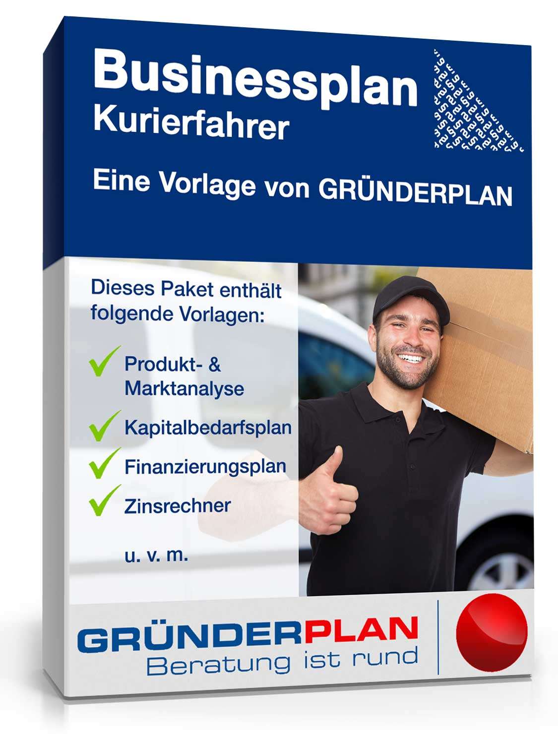 Businessplan Kurierfahrer von Gründerplan Excel