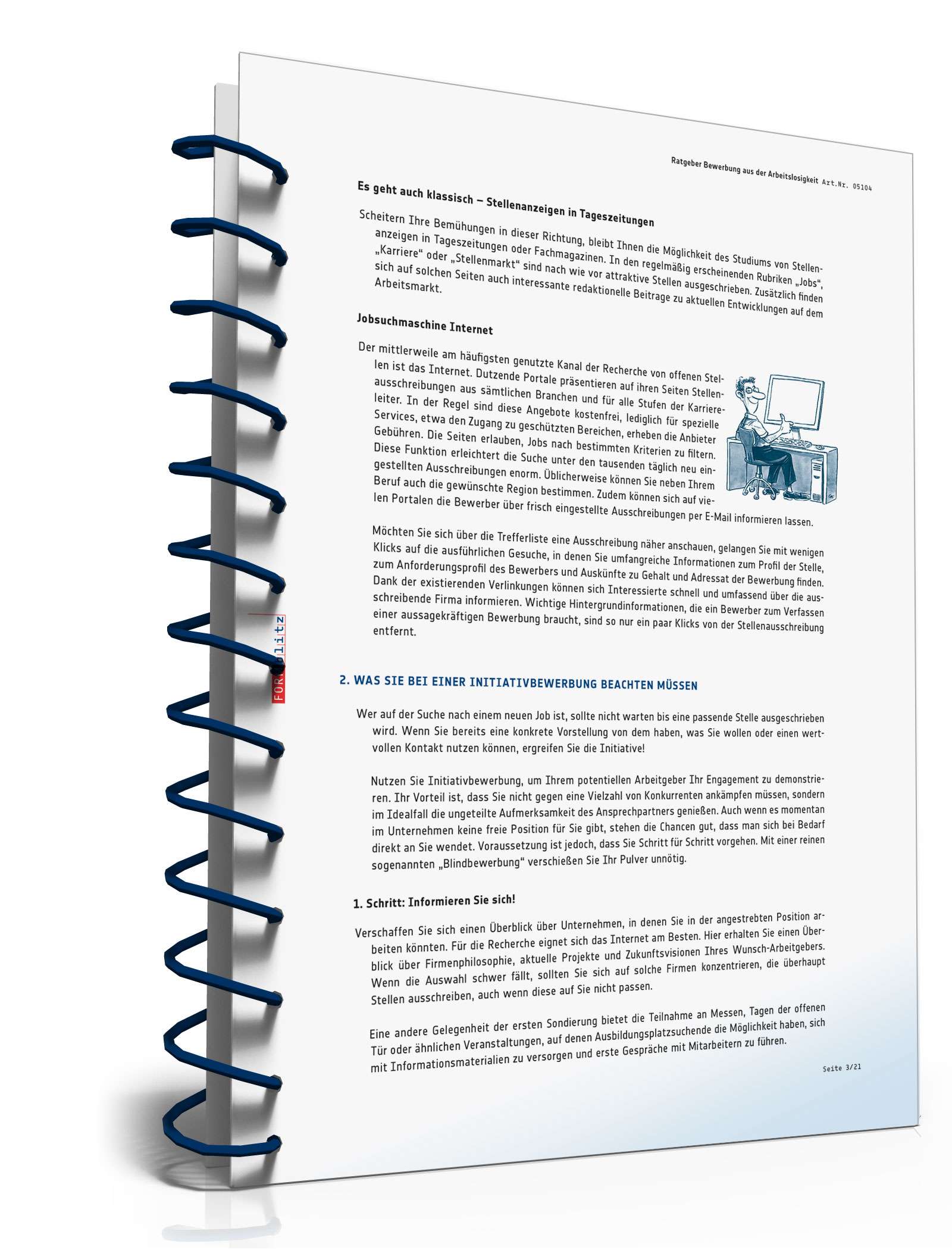 FORMBLITZ Ratgeber: "Bewerbung aus der Arbeitslosigkeit" PDF. Seite: 4