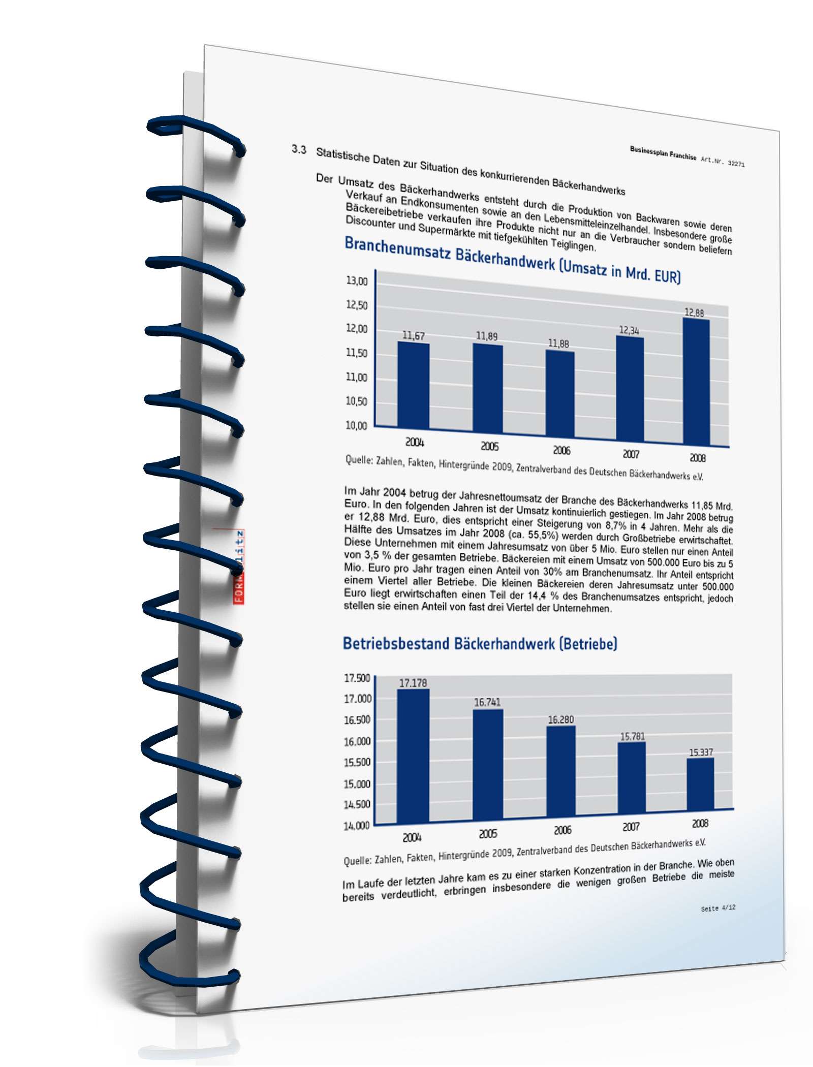 Businessplan Franchise (Bäckerei) Excel. Seite: 10