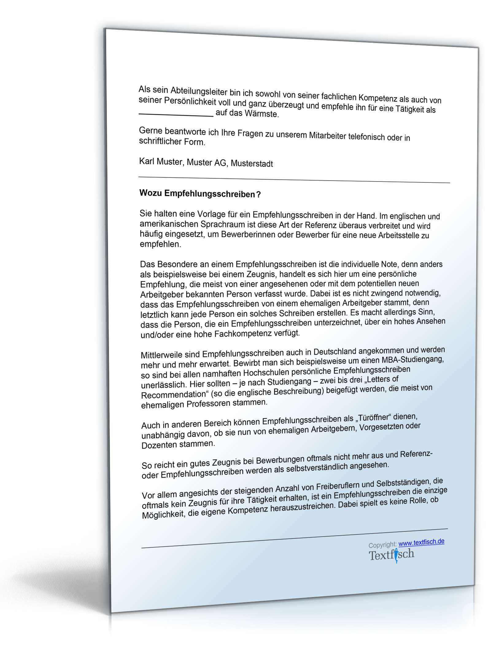 Empfehlung Mitarbeiter Word. Seite: 2