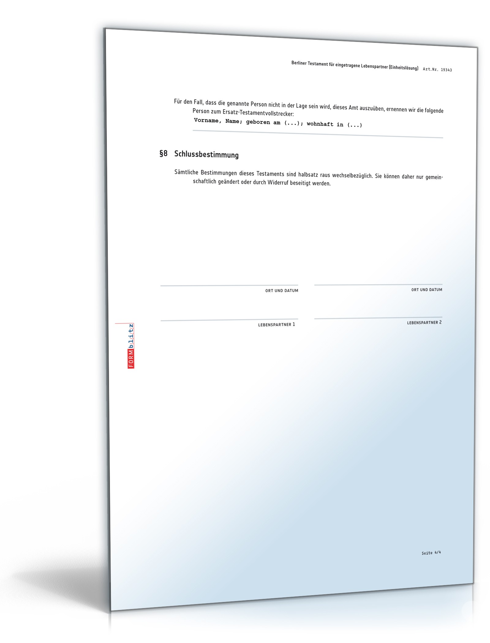 Berl. Testament eingetragene Lebenspartner Einheitslösung PDF. Seite: 5