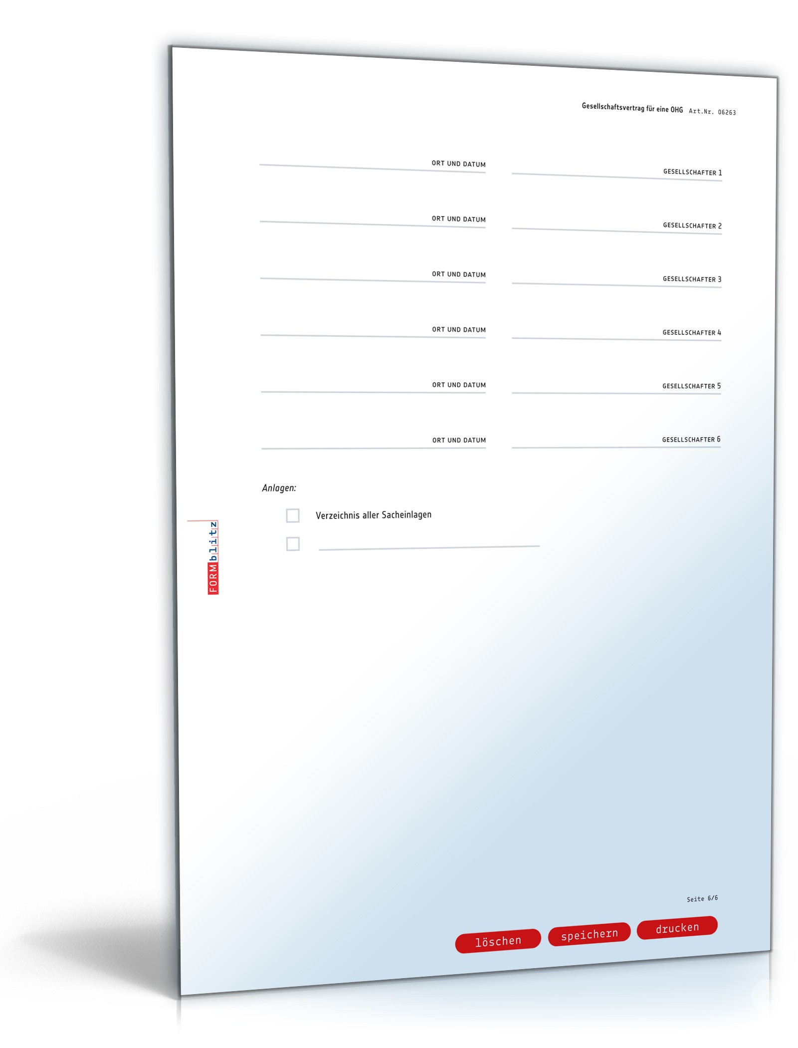 OHG-Gesellschaftsvertrag PDF. Seite: 6