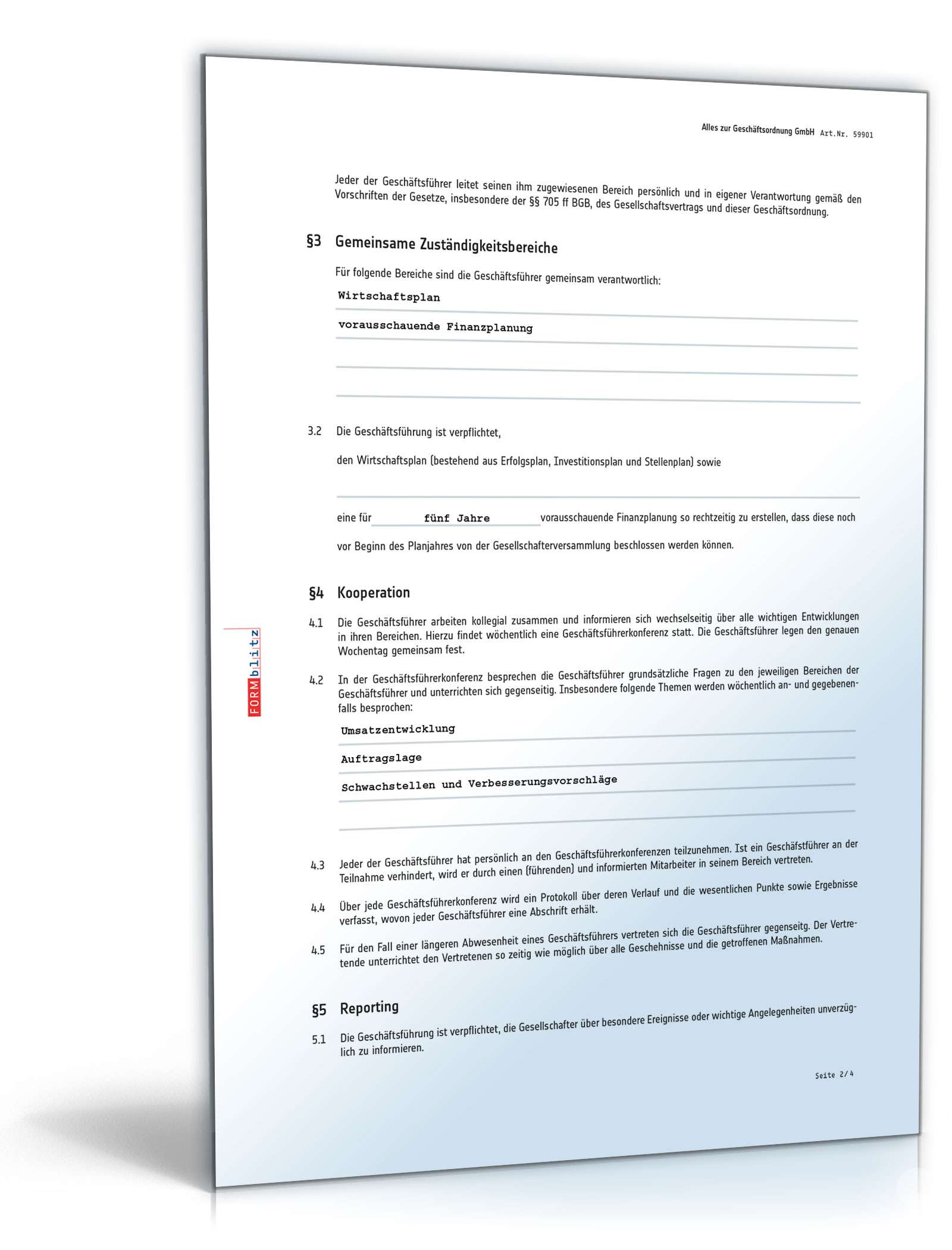 Geschäftsordnung GmbH PDF. Seite: 2