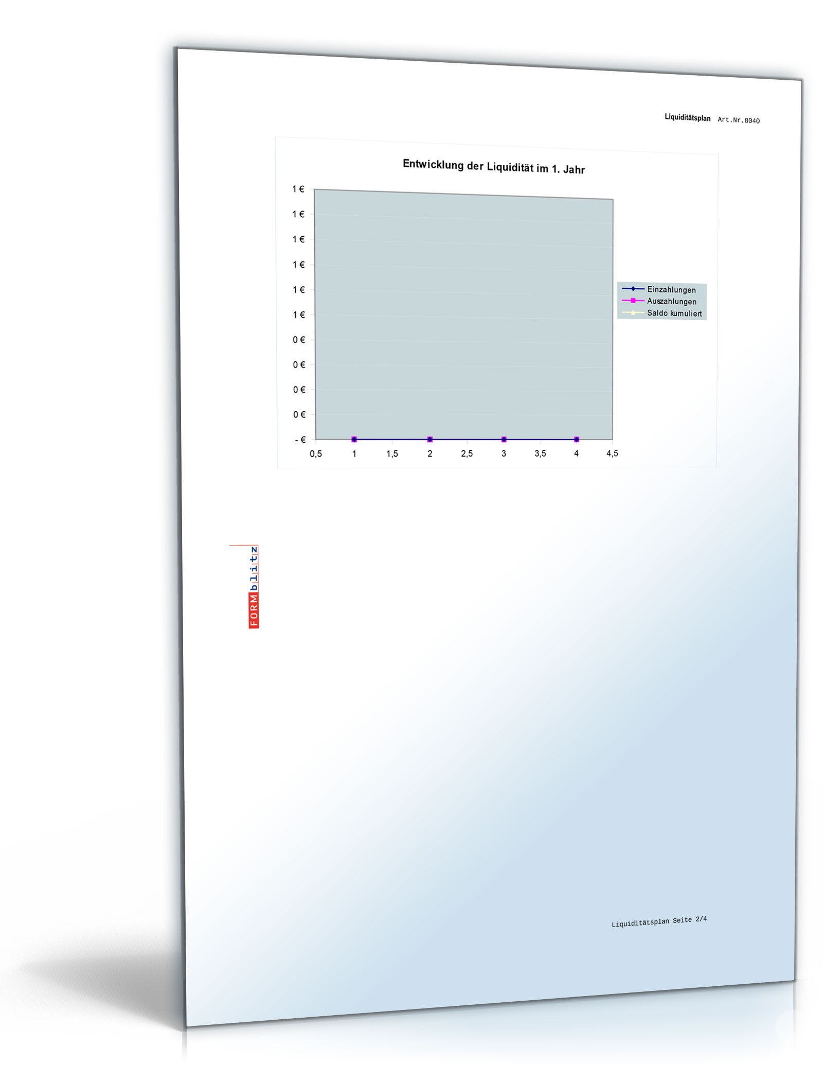 Liquiditätsplan unter Excel Excel. Seite: 2