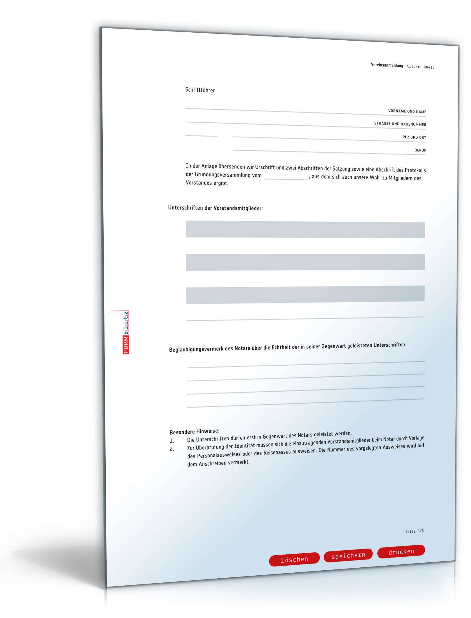 Vereinsanmeldung PDF. Seite: 3