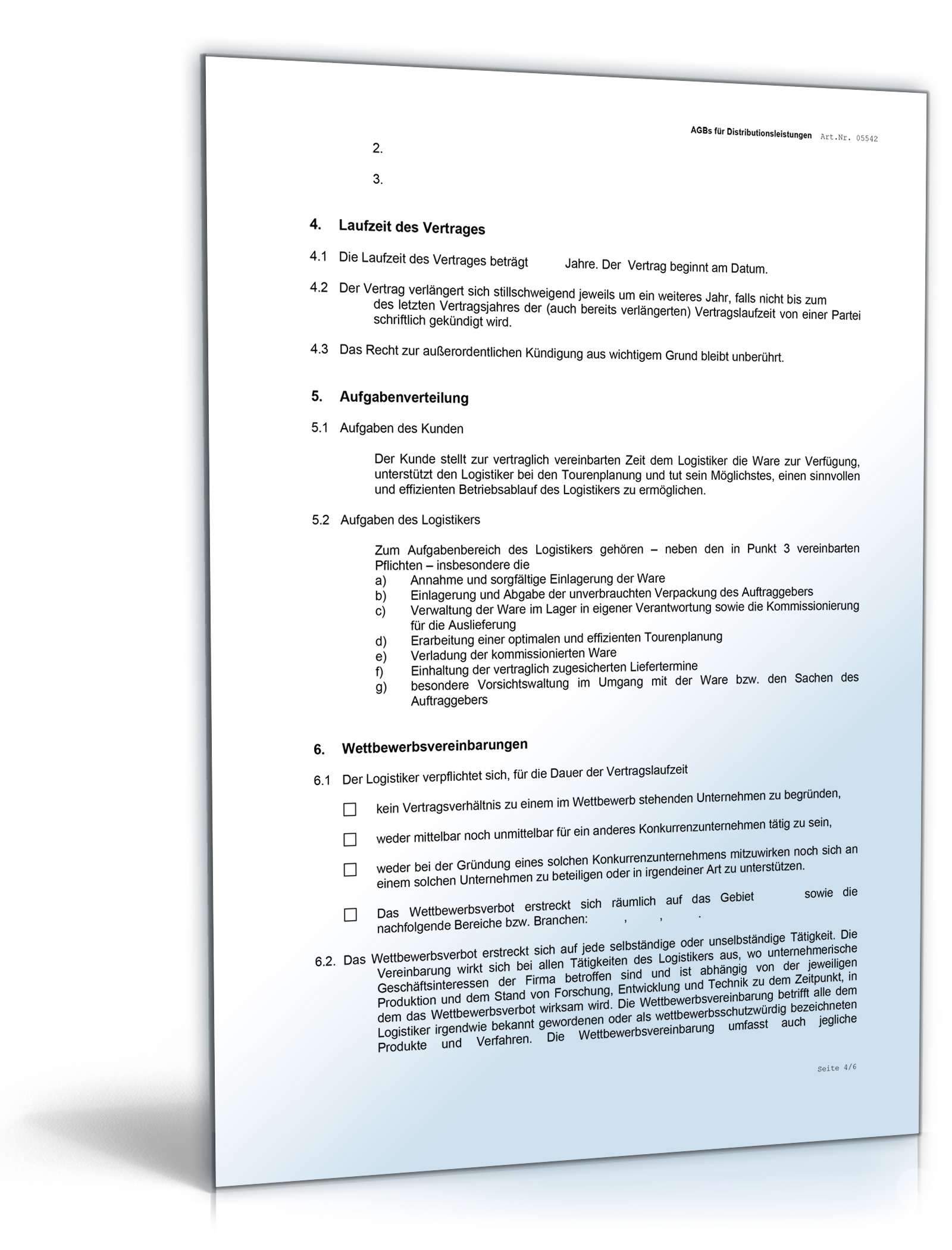 AGB Distributionsleistungen Word. Seite: 2
