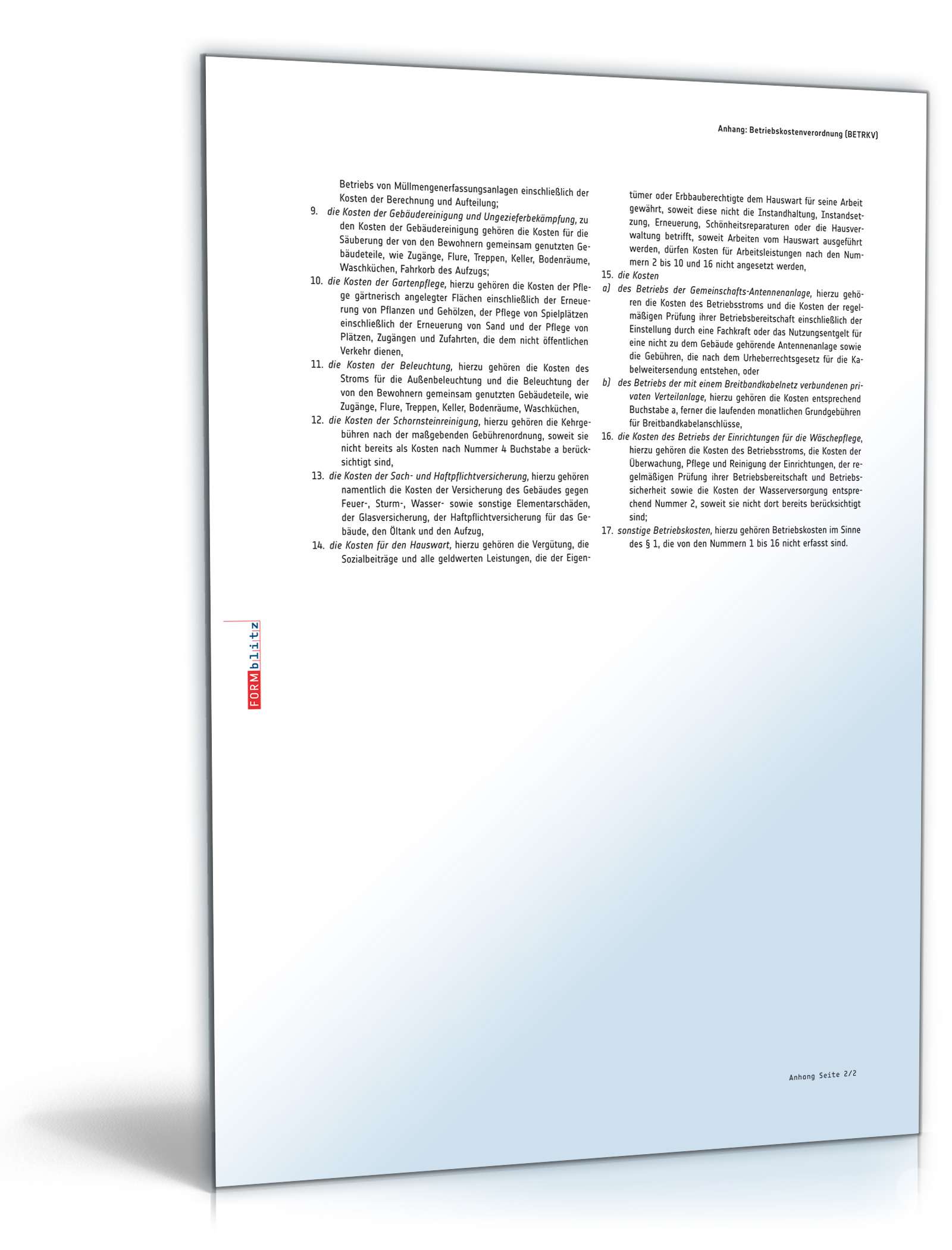 Mietvertrag Veranstaltungsraum PDF. Seite: 16