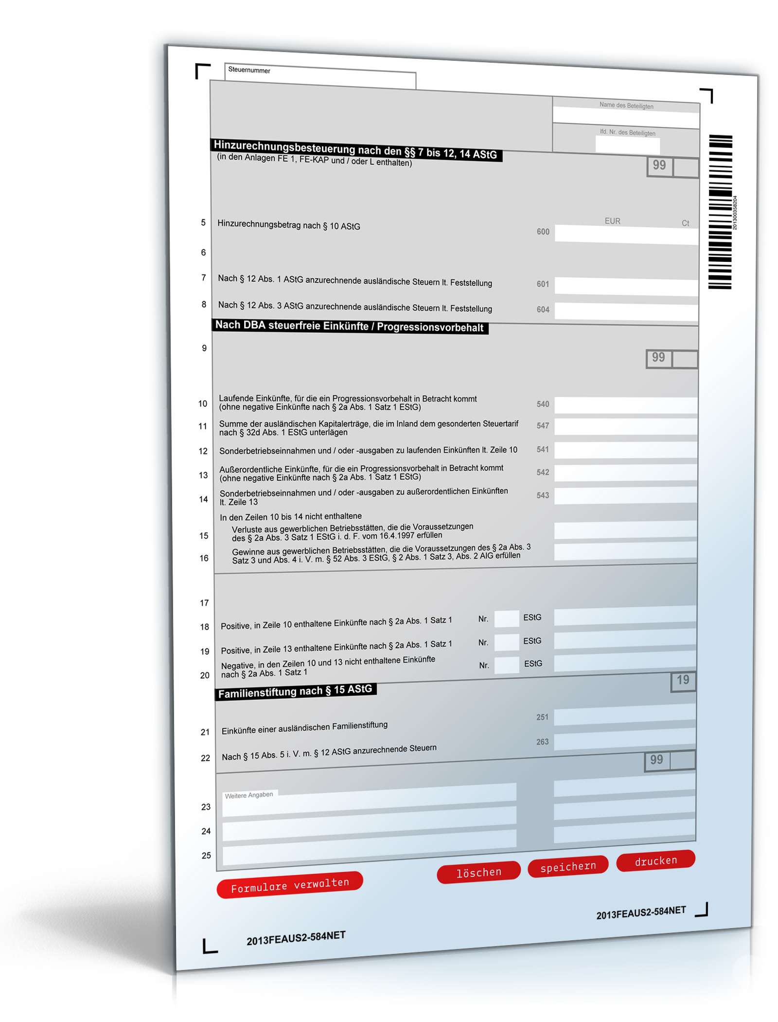 Anlage FE-AUS2 2013 PDF. Seite: 4