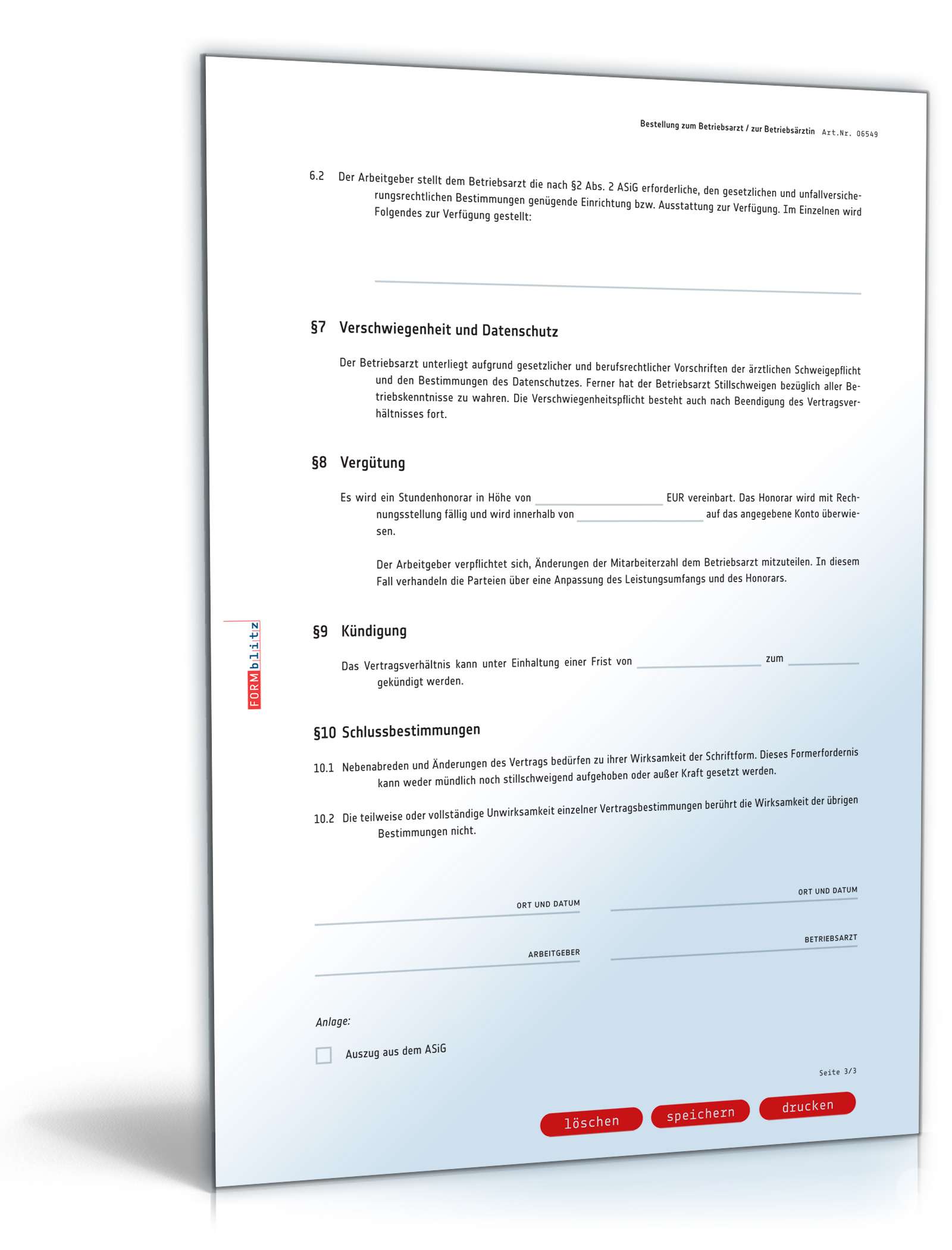 Bestellung Betriebsarzt PDF. Seite: 3