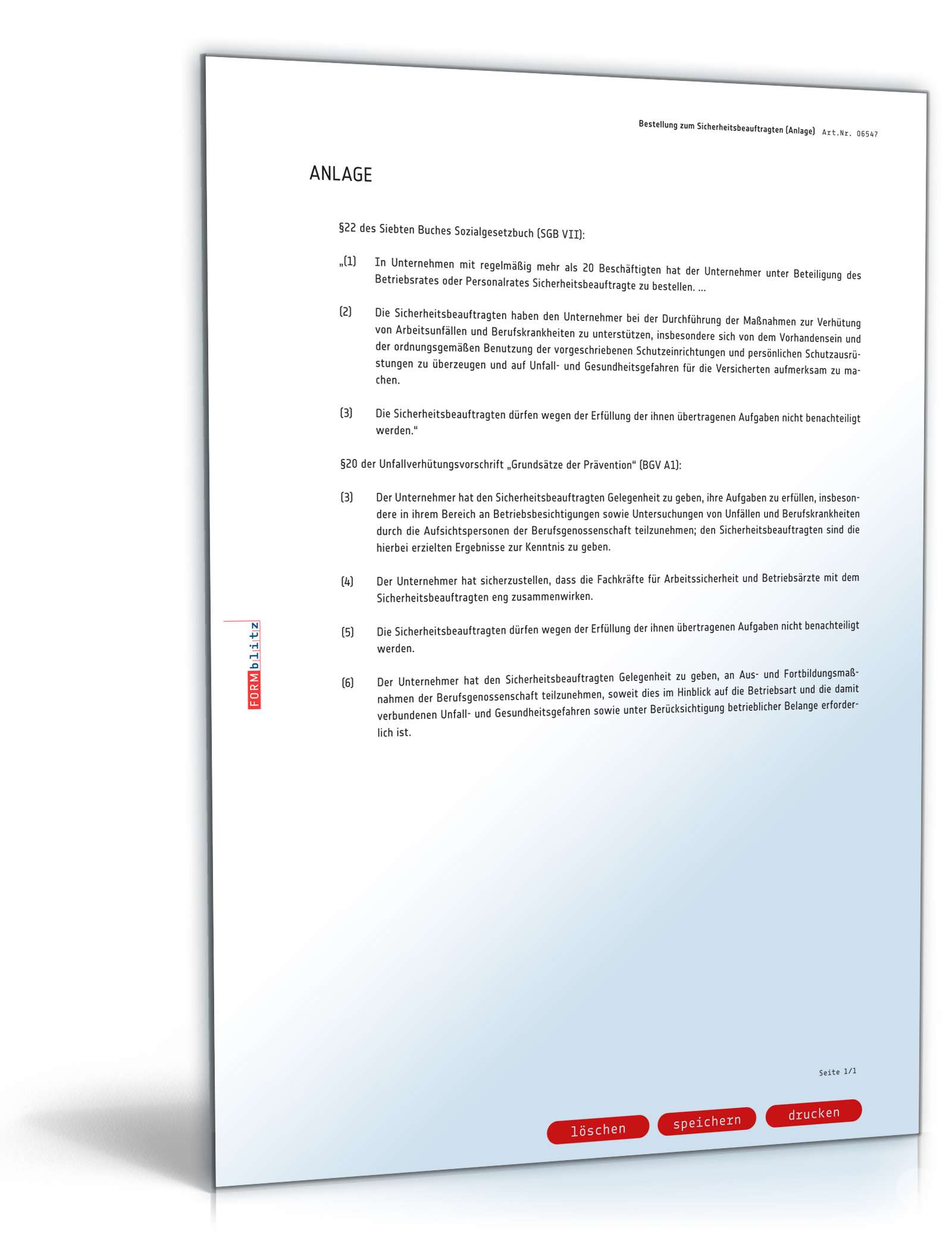 Bestellung Sicherheitsbeauftragter PDF. Seite: 3