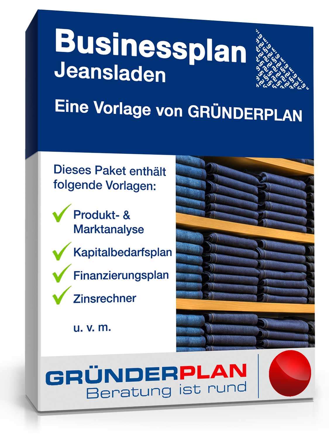 Businessplan Jeansladen von Gründerplan Excel