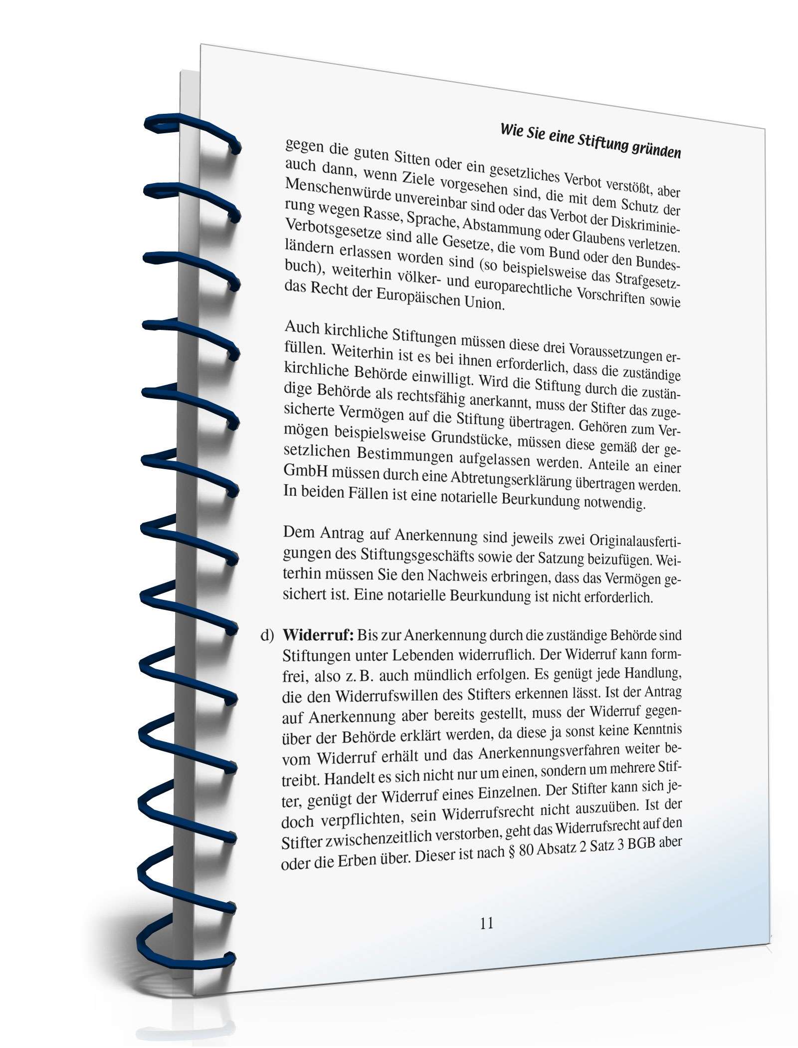 Ratgeber Gründung Stiftung  PDF. Seite: 10